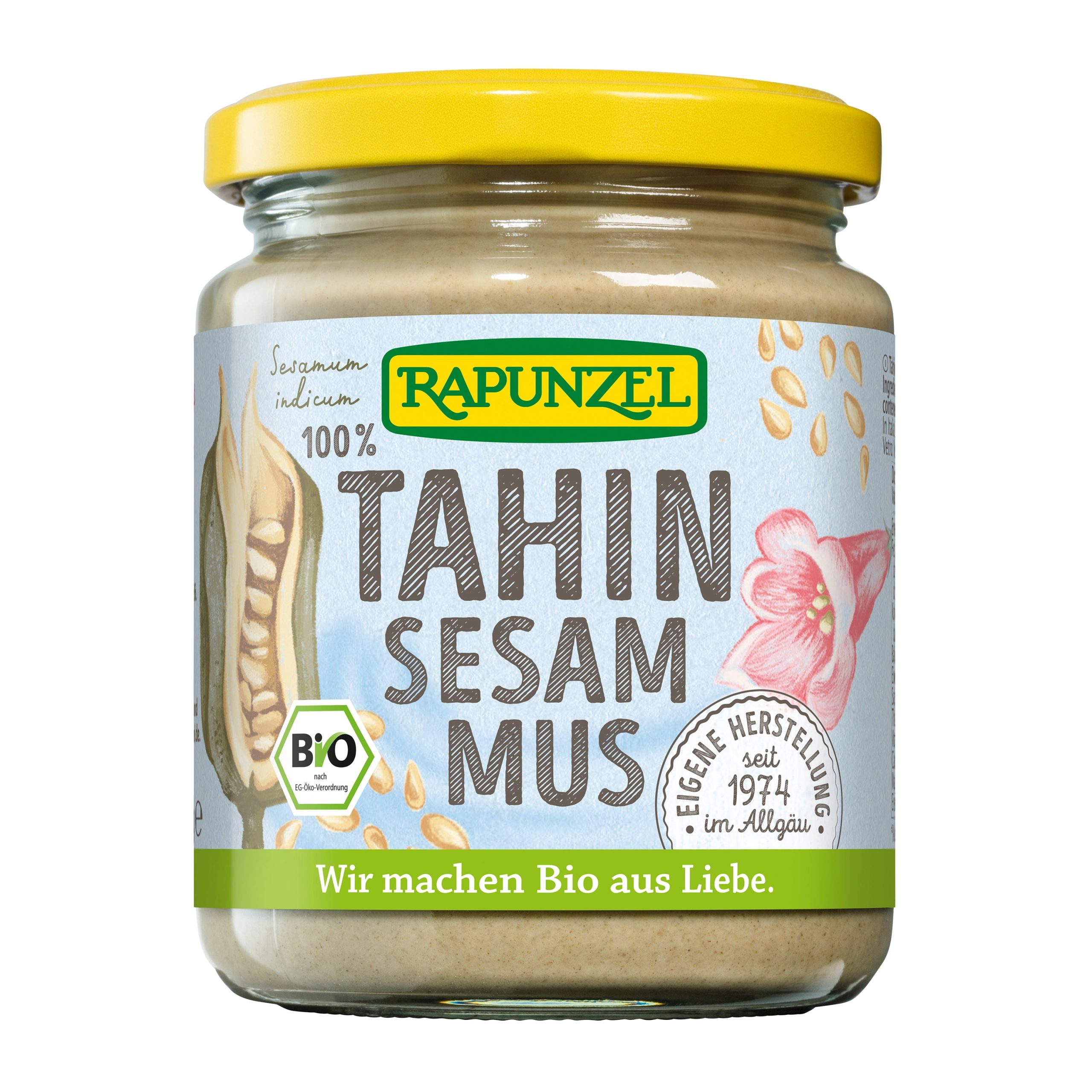 Rapunzel Tahini pasta sezamová 100 % BIO (250 g) - pro zjemnění a plnější oříškovou chuť Rapunzel