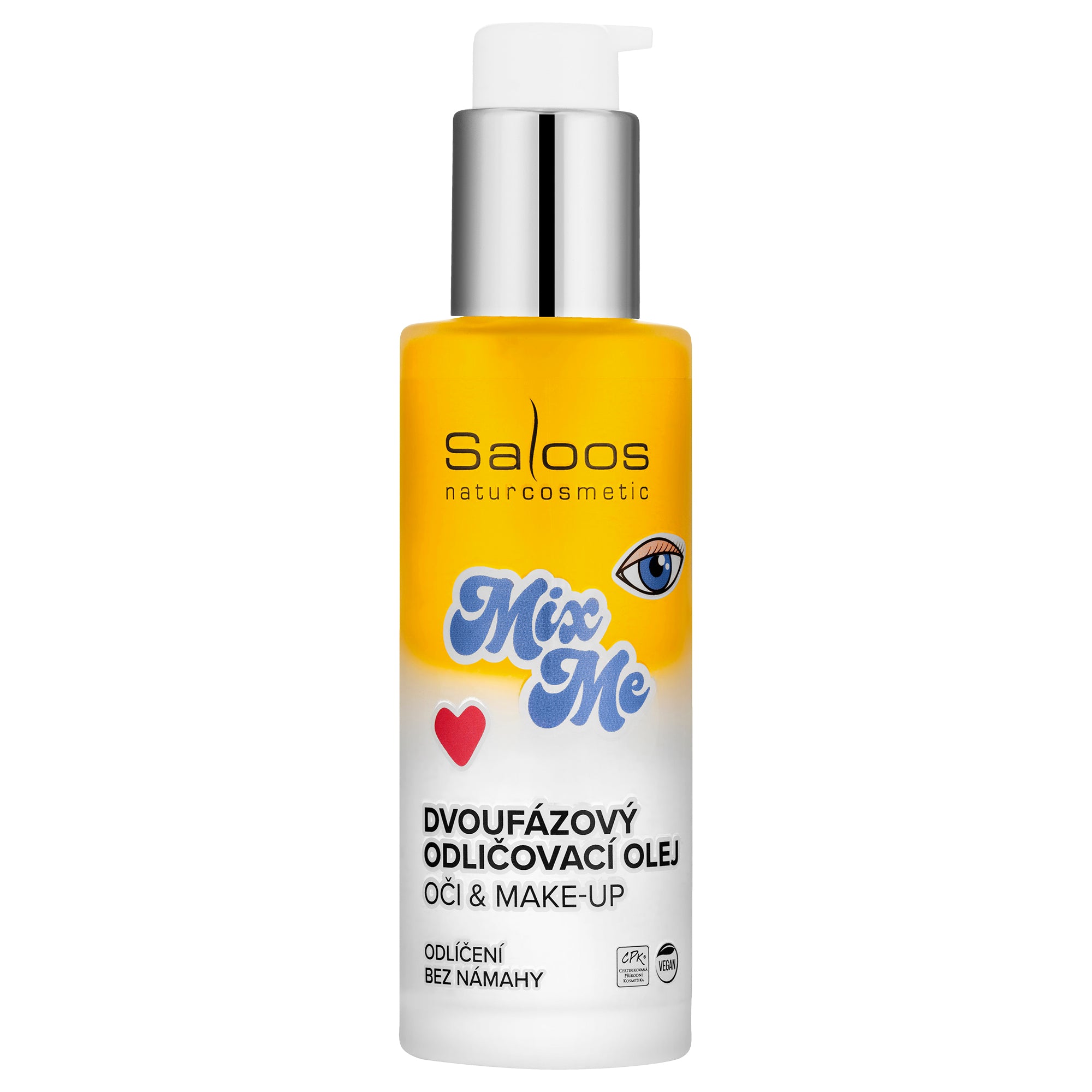 Saloos Dvoufázový odličovací olej na oči a make-up (100 ml) - i na voděodolný make-up Saloos