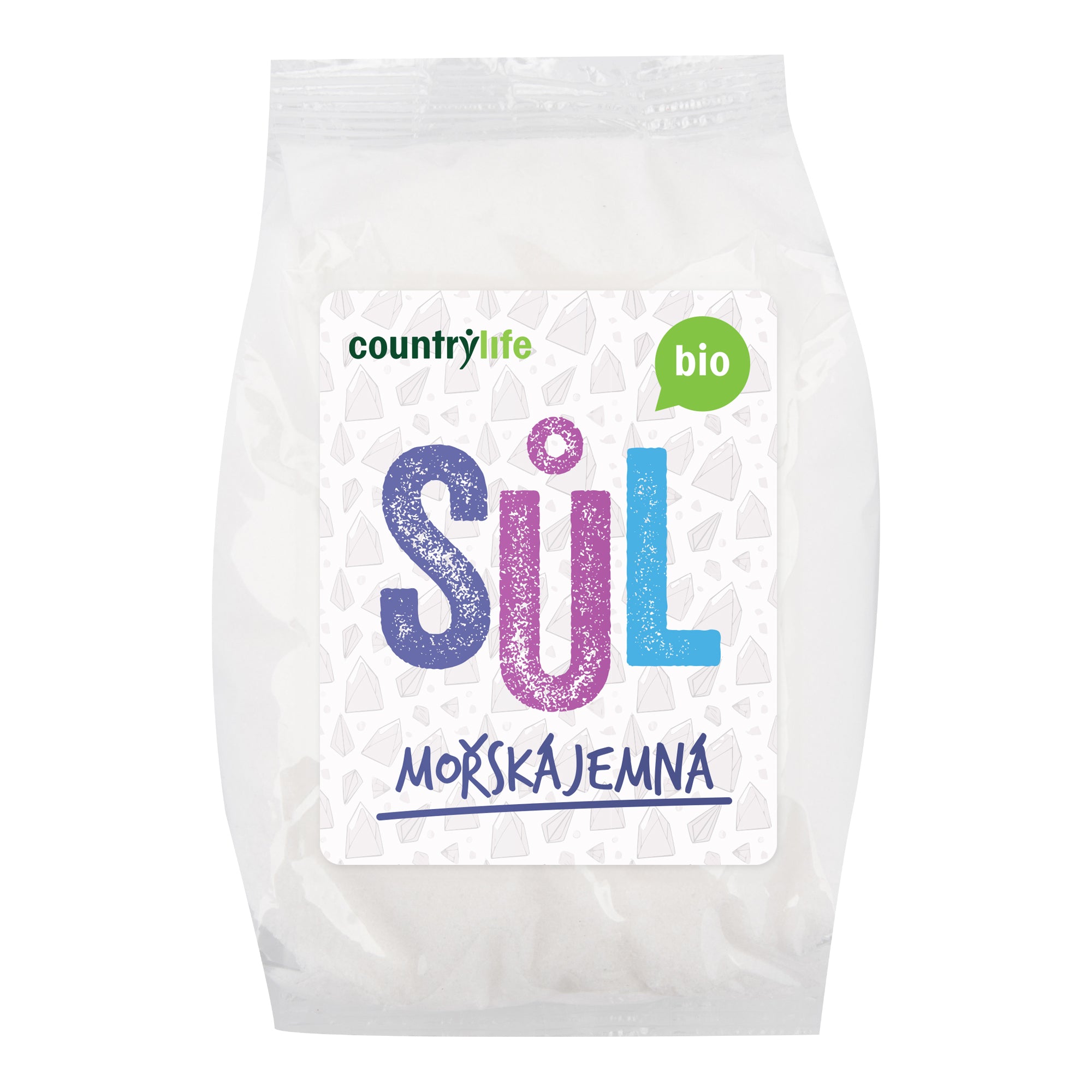Sůl mořská jemná 1 kg BIO   COUNTRY LIFE - plná minerálů Country Life