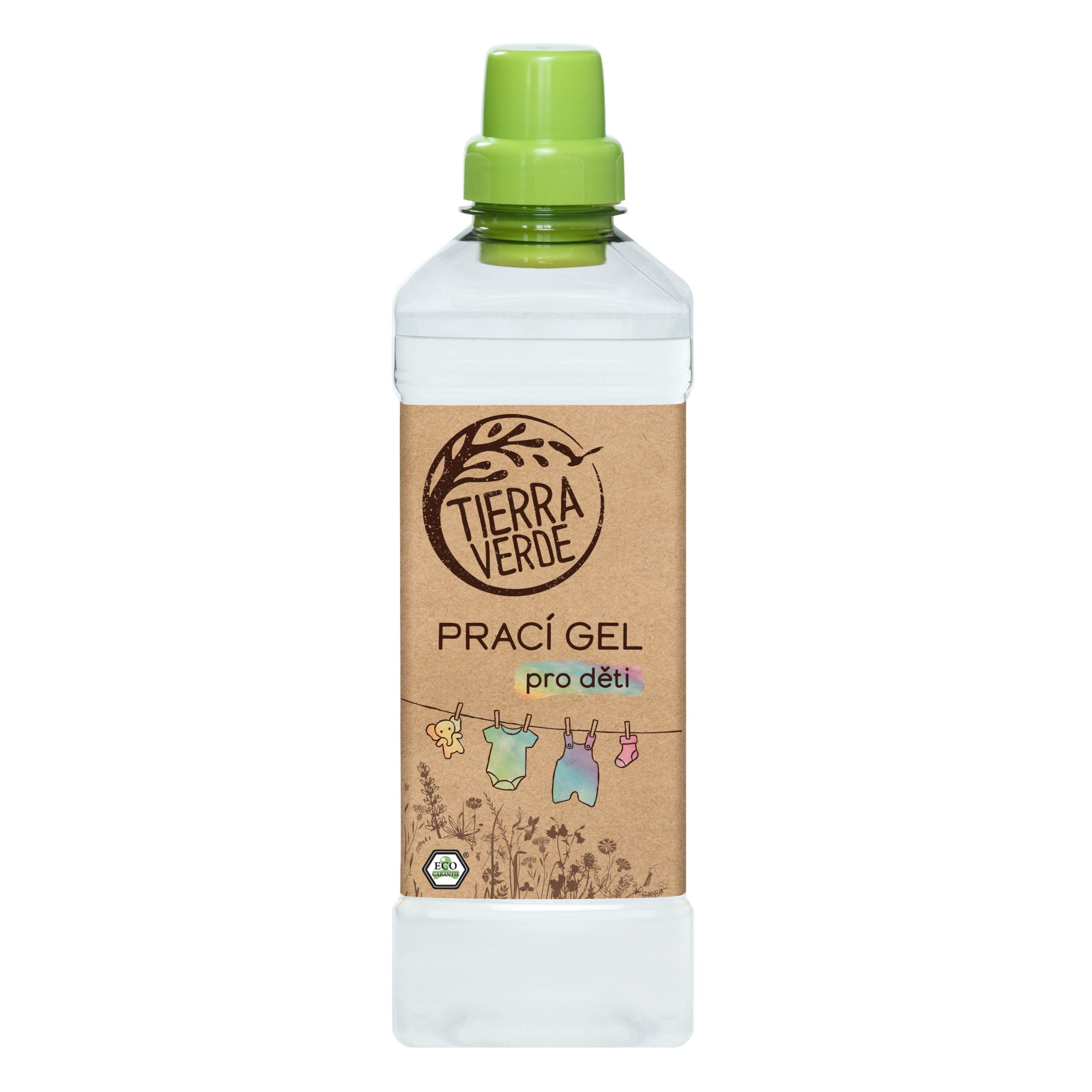 Tierra Verde Prací gel pro děti (1 l) - vhodný na praní flísu i látkových plen Tierra Verde