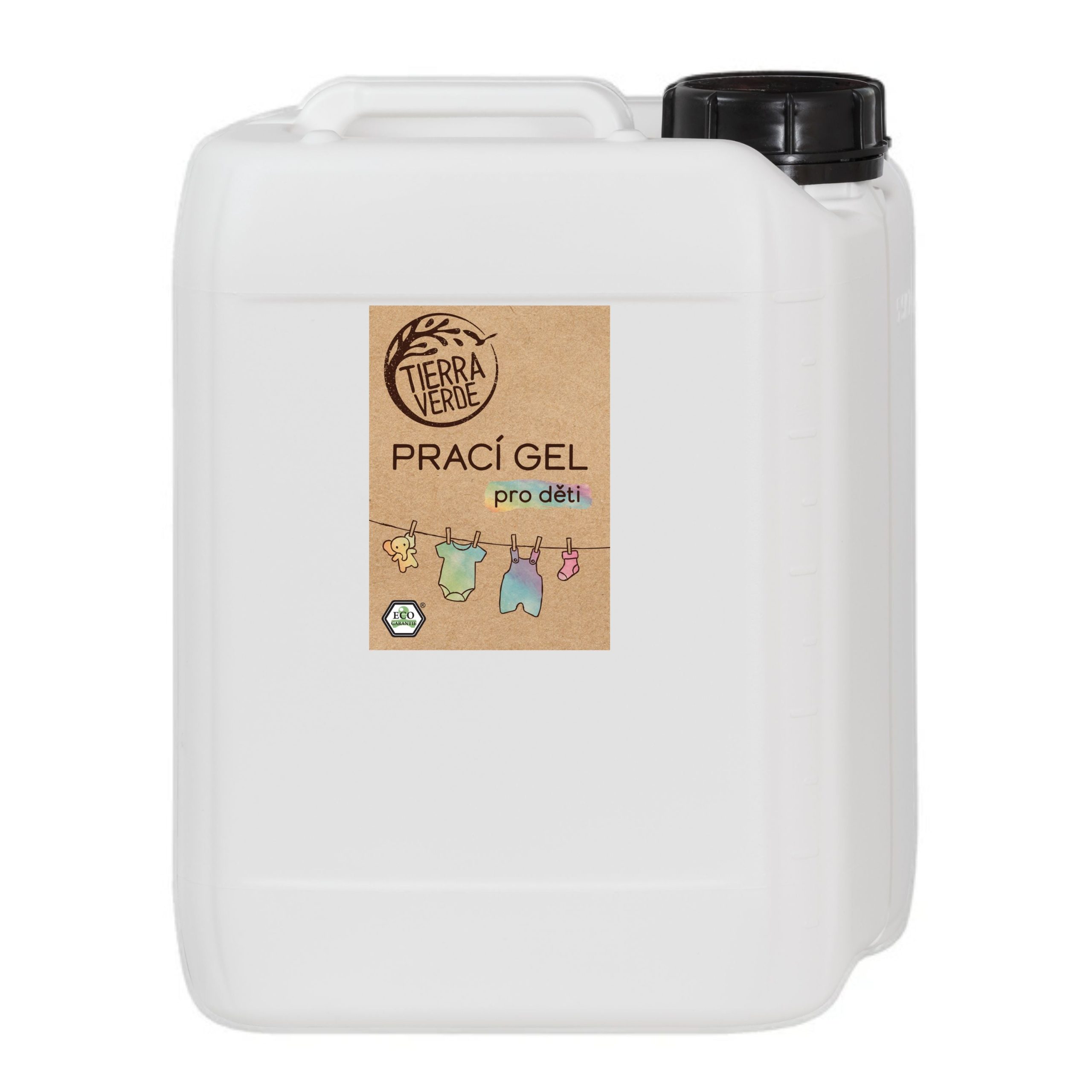Tierra Verde Prací gel pro děti (5 l) - vhodný na praní flísu i látkových plen Tierra Verde