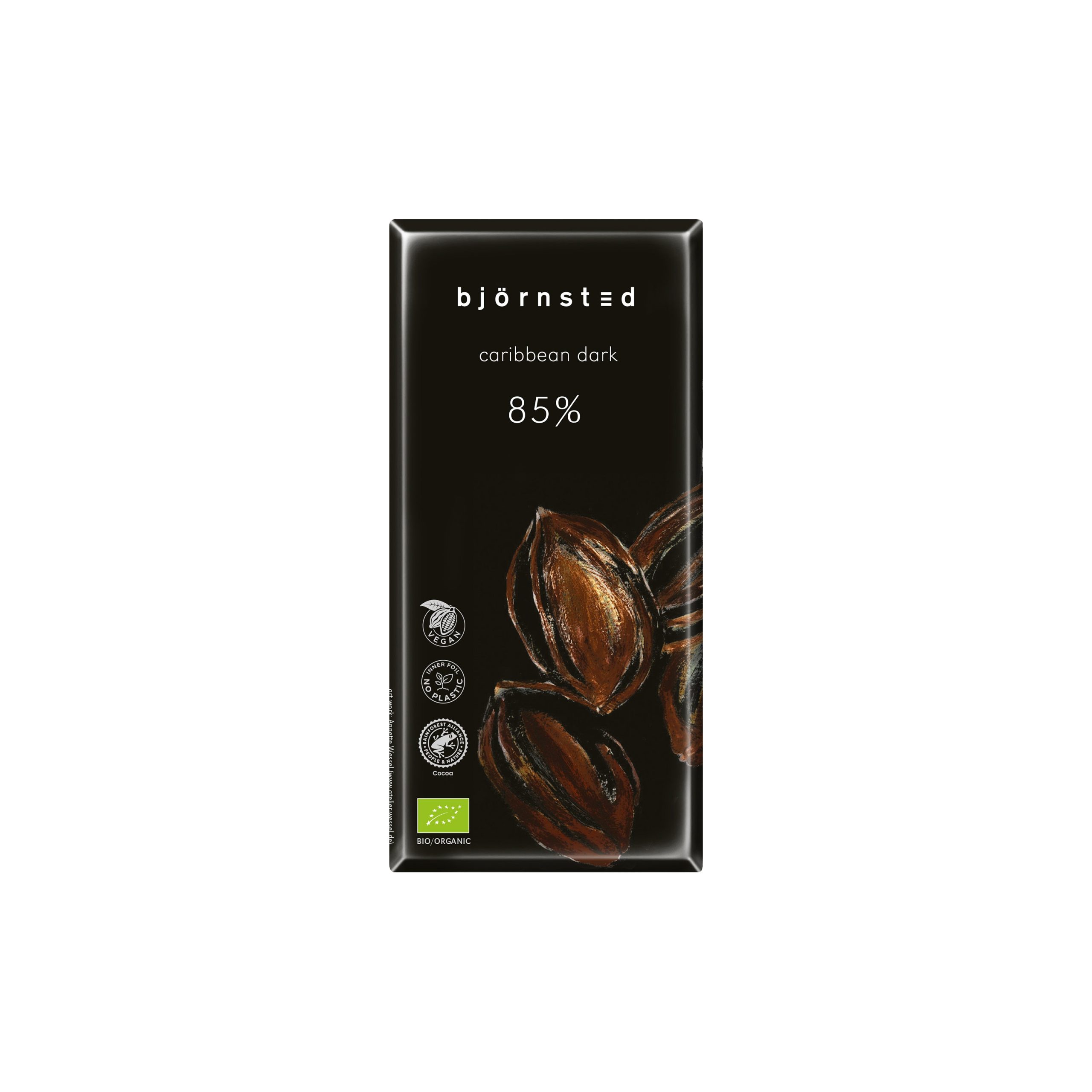 Vivani Björnsted Čokoláda hořká 85% BIO (80 g) - maximálně intenzivní hořká chuť Vivani