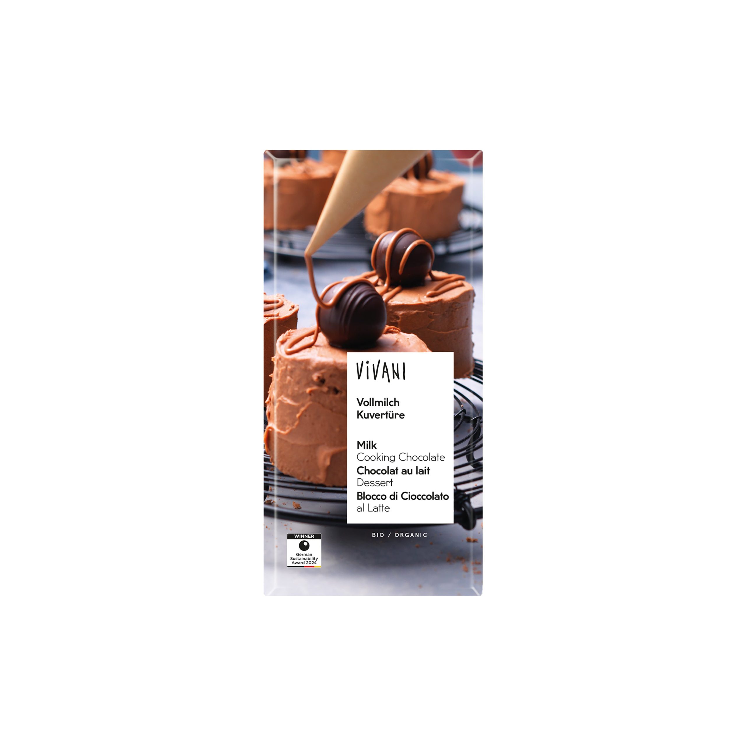 Vivani Čokoláda mléčná na vaření BIO (150 g) - pro domácí pečení i cukrařinu Vivani