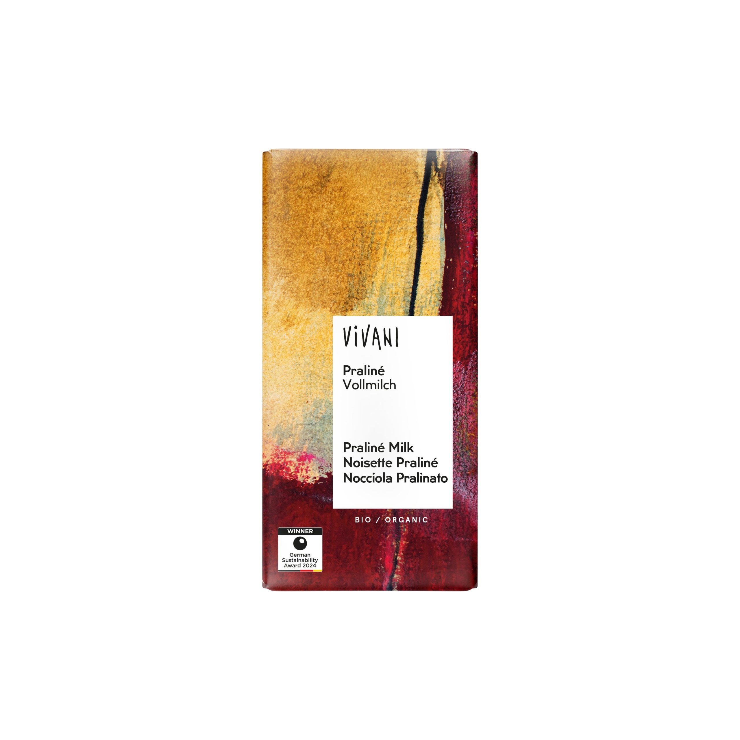 Vivani Čokoláda mléčná praliné BIO (100 g) - pro milovníky pralinek Vivani