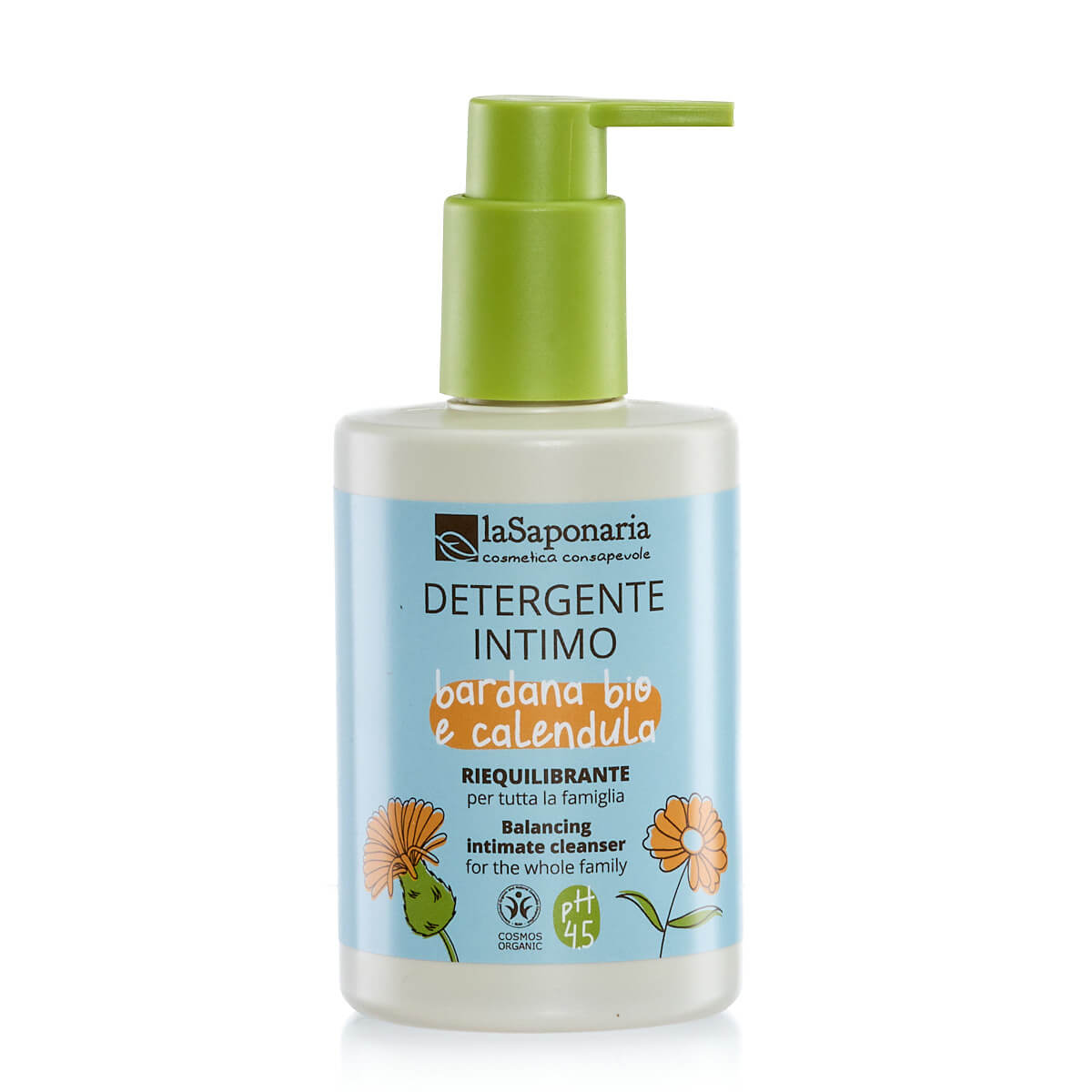 laSaponaria Intimní mycí gel s měsíčkem BIO - 250 ml - udržuje přirozené ph 4.5 laSaponaria
