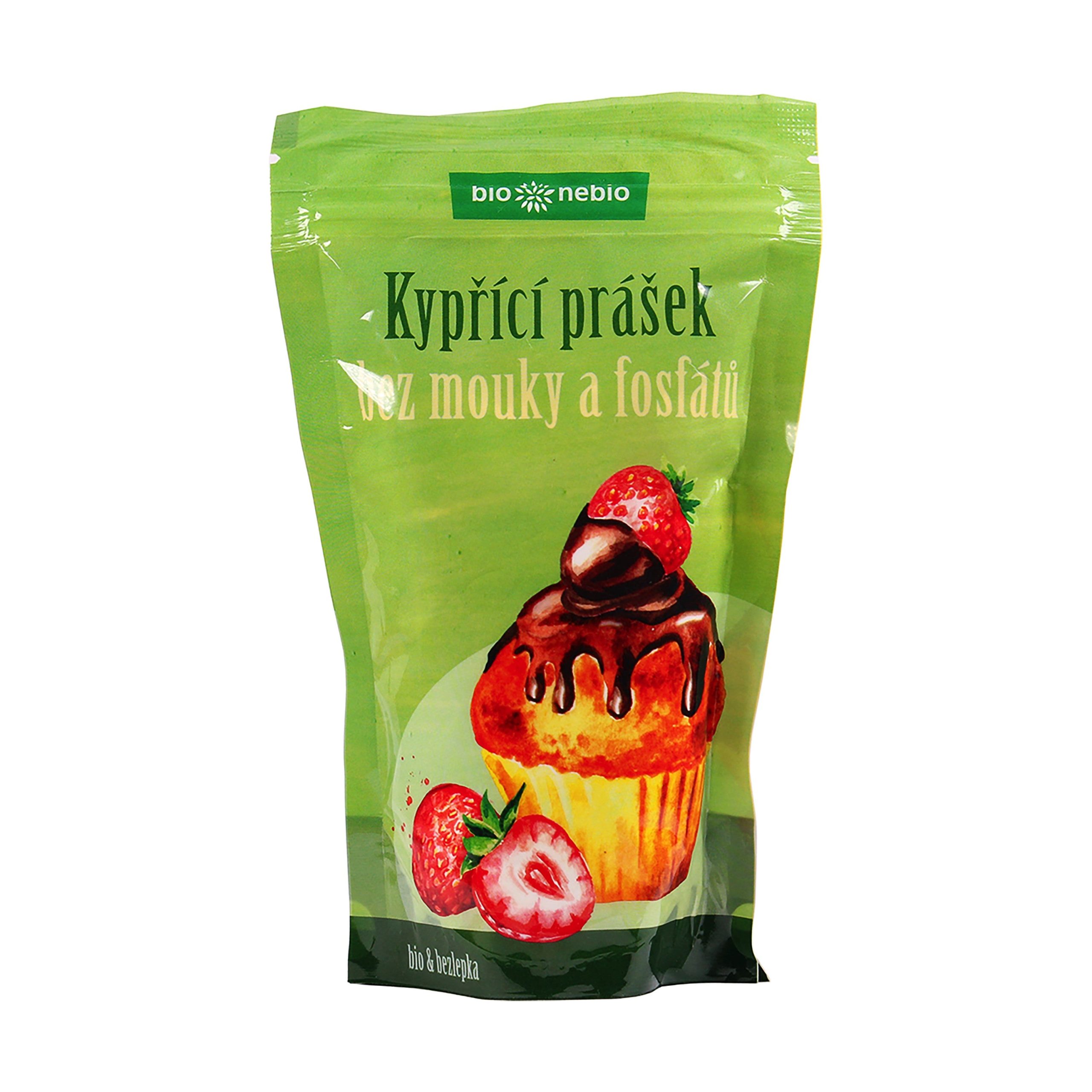 Bio nebio Prášek kypřící z vinného kamene BIO (150 g) - pro nadýchané pečení bez lepku a fosfátů Bio nebio