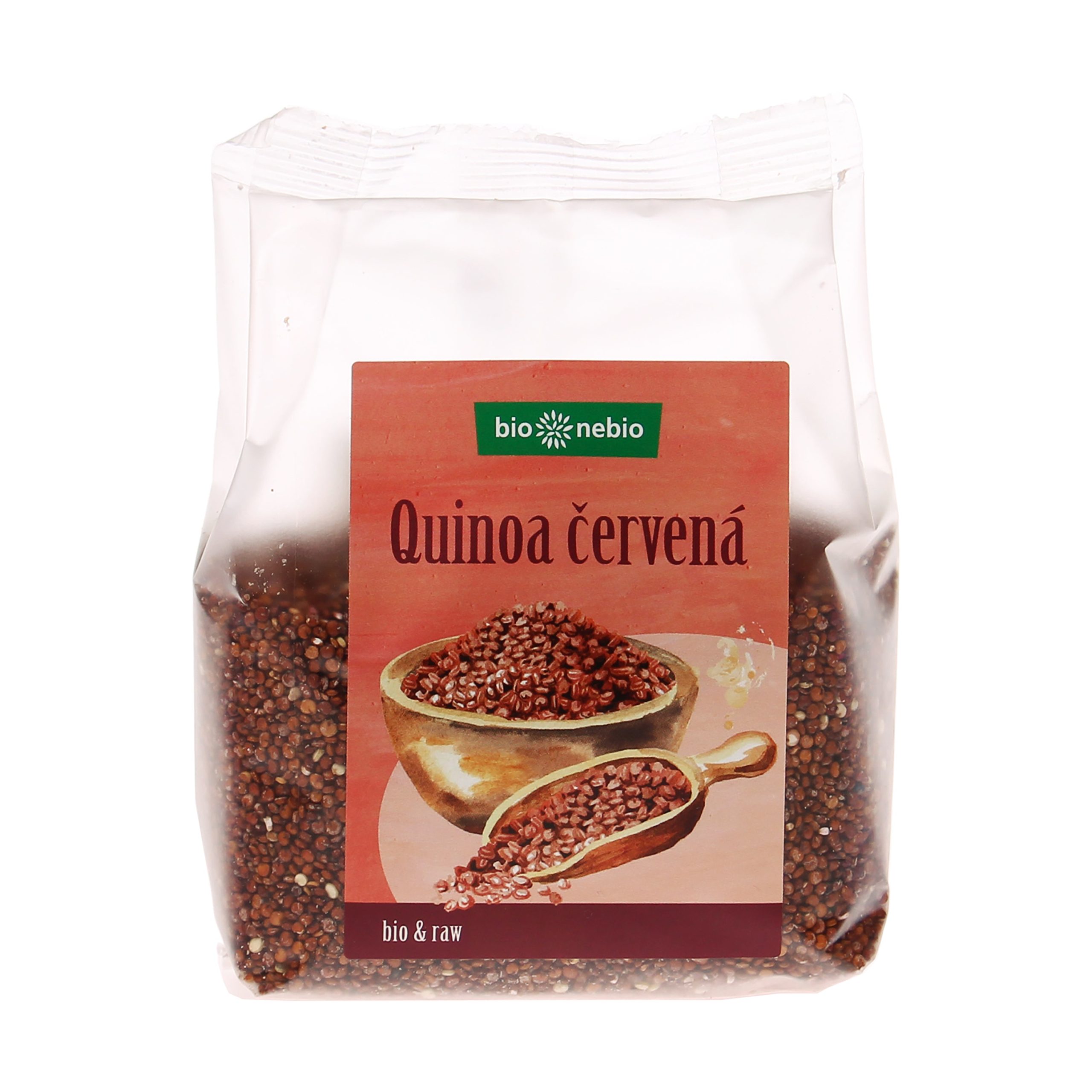 Bio nebio Quinoa červená BIO (250 g) - barevná bezlepková příloha s obsahem bílkovin a vlákniny Bio nebio