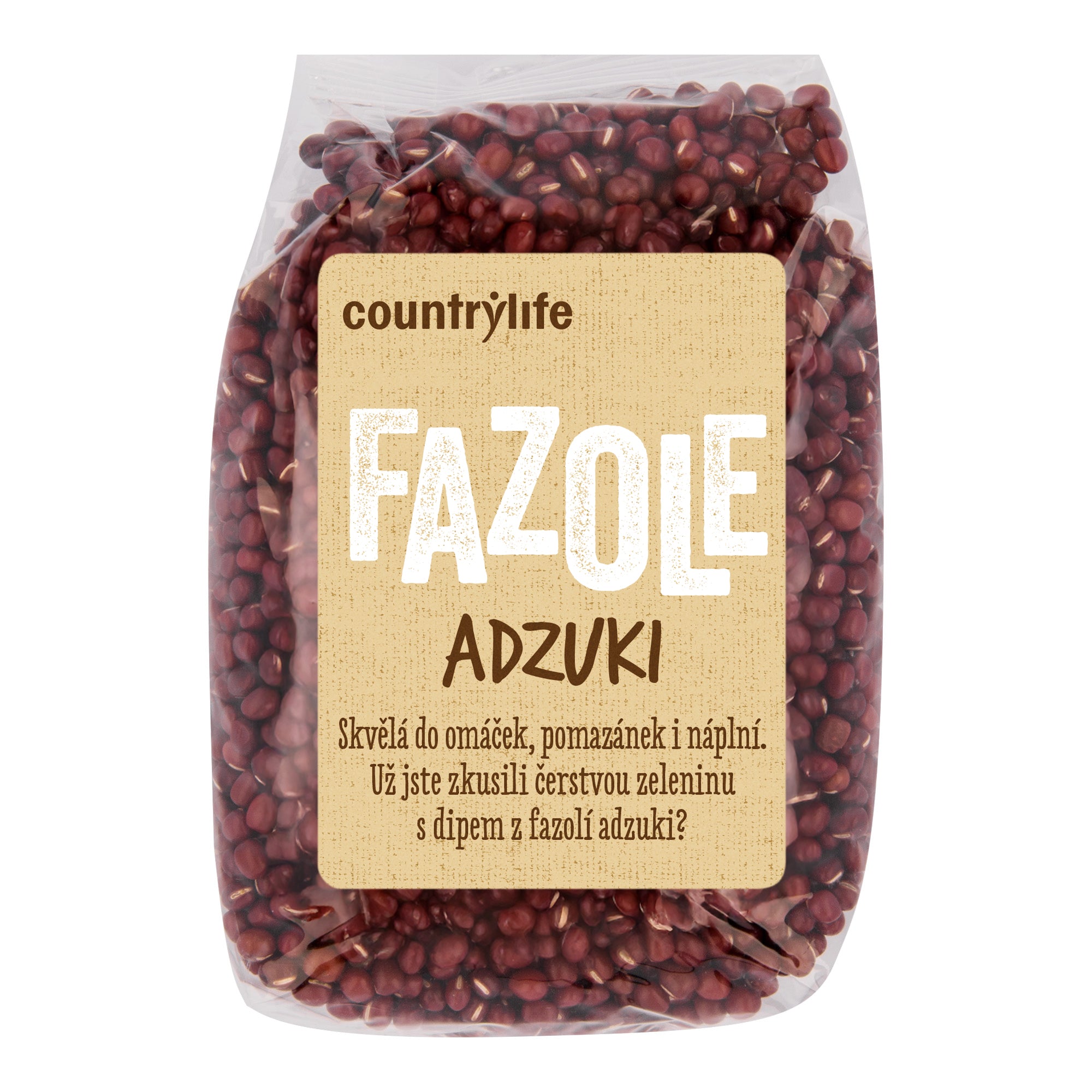 Country Life Fazole adzuki (500 g) - do slaných i sladkých receptů Country Life