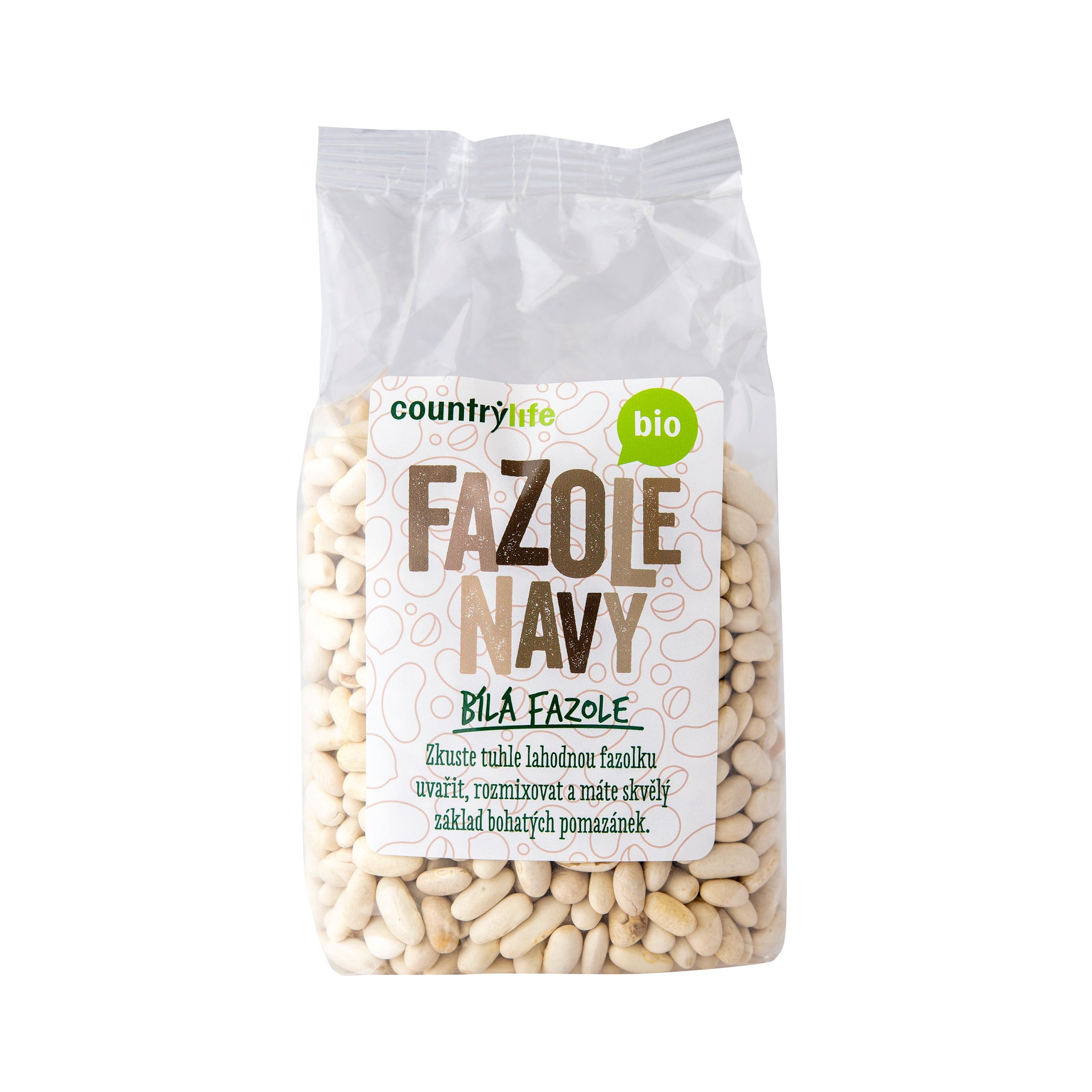 Country Life Fazole navy BIO (500 g) - do polévek