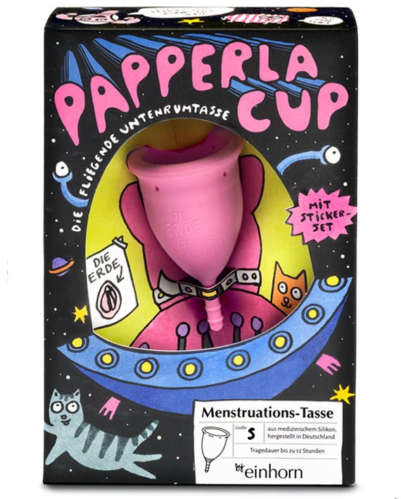Einhorn Menstruační kalíšek Papperlacup - S - pro slabou a střední menstruaci Einhorn