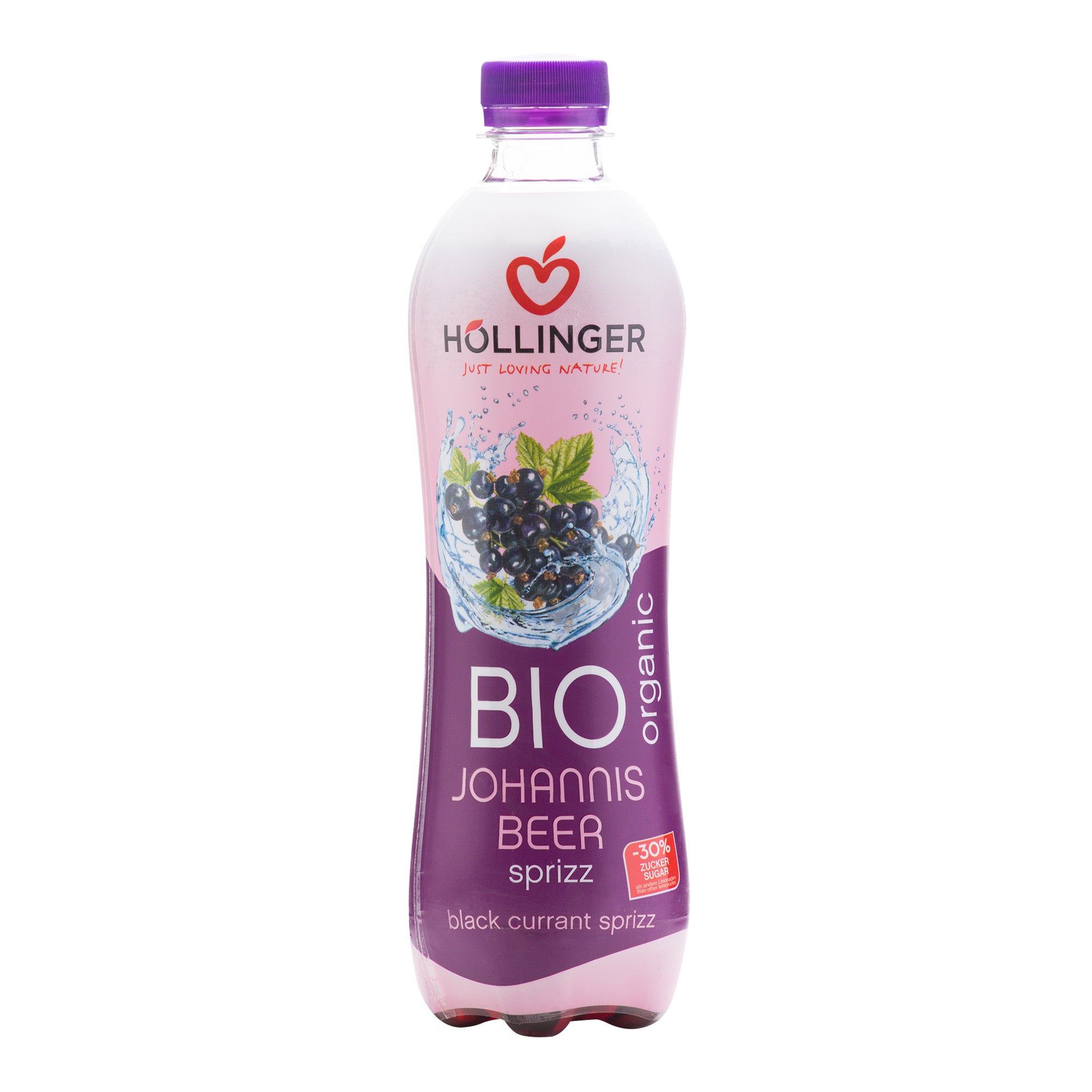 Hollinger Limonáda černý rybíz BIO (500 ml) - bez umělých barviv a aromat Hollinger