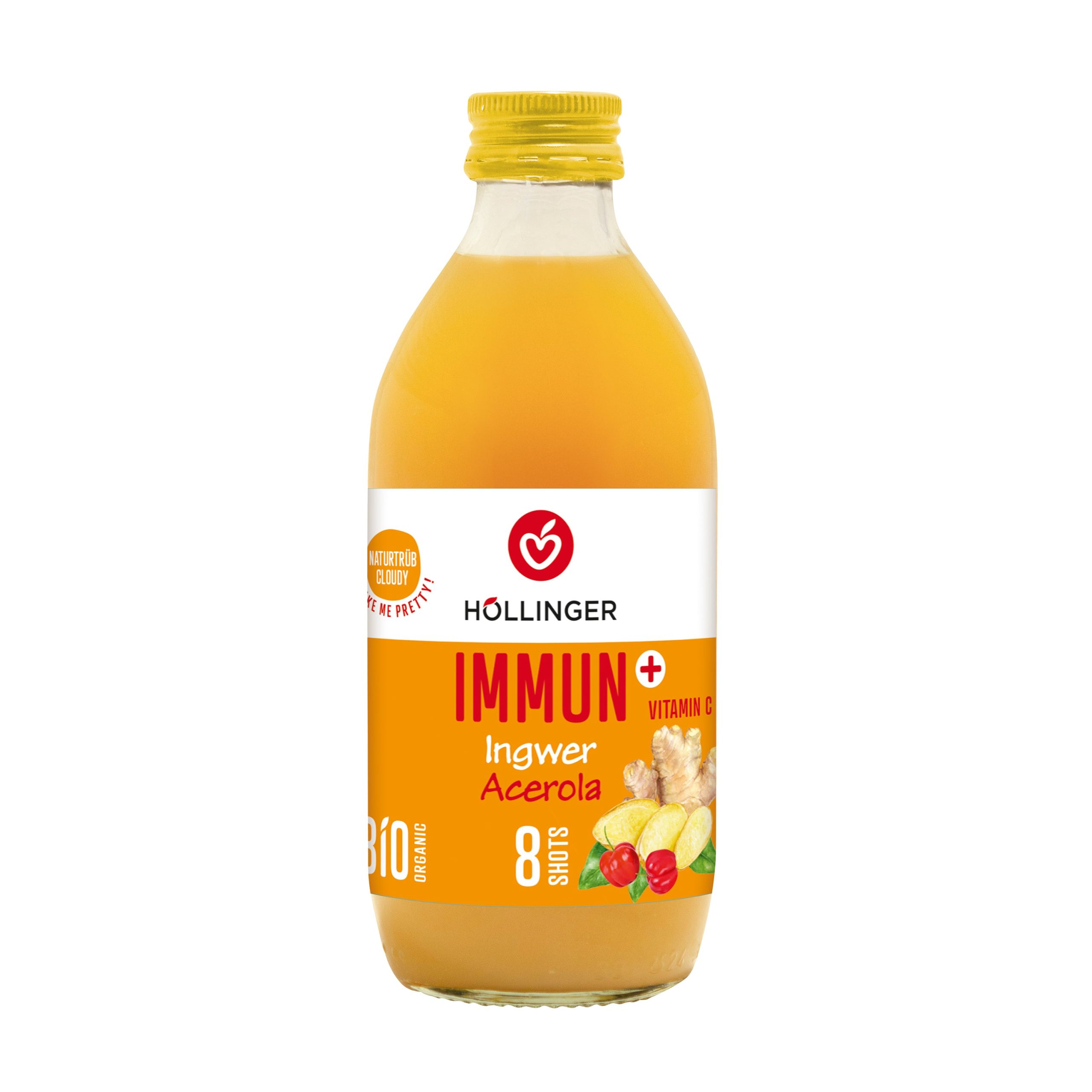 Hollinger Shot ovocný se zázvorem BIO (330 ml) - s acerolou Hollinger