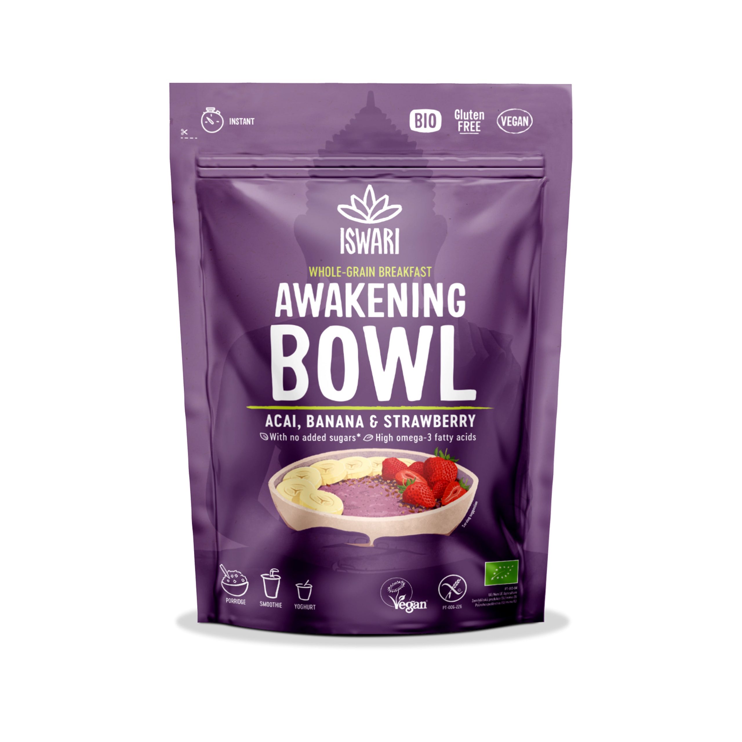 ISWARI Směs instantní Awakening Bowl - açaí