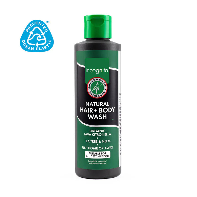 Incognito Ochranný vlasový a tělový šampon s citronelou jávskou (200 ml) - 200 ml - nevoní obtížnému hmyzu a vším Incognito