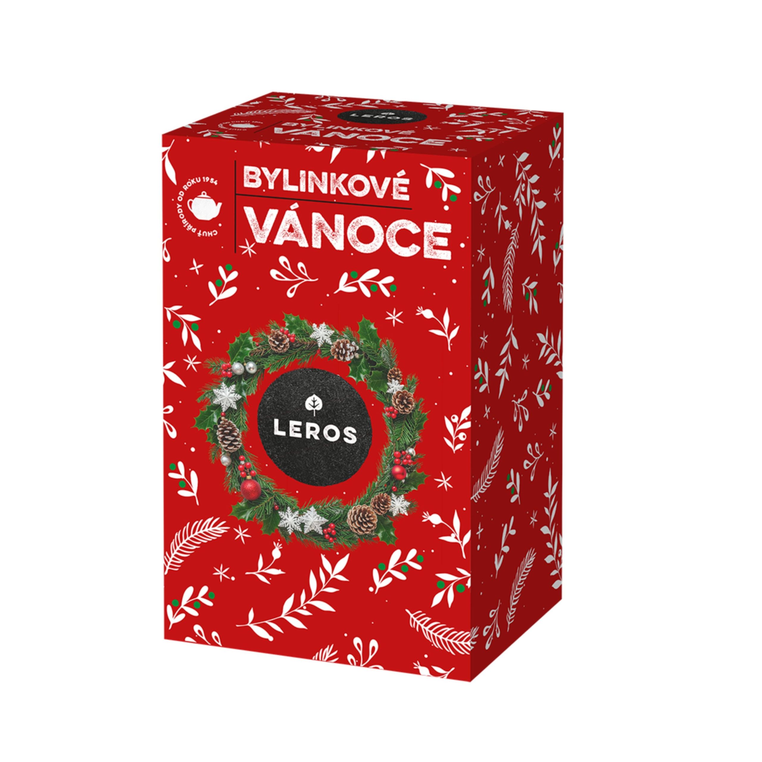 LEROS Bylinný čaj s kořením Bylinkové Vánoce - nálev. sáčky (20 x 2 g) - chuť skořice a lékořice