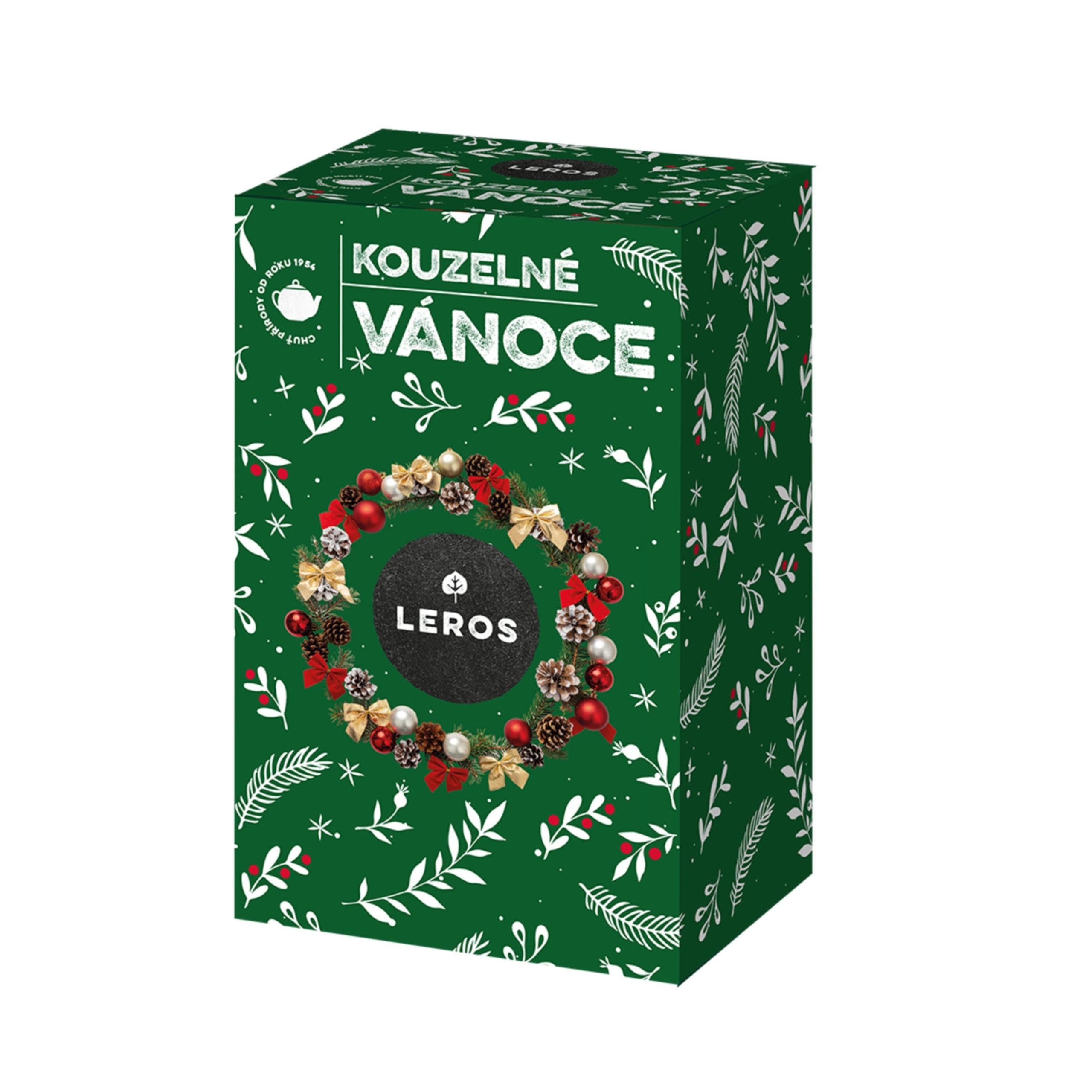 LEROS Ovocný čaj aromatizovaný Kouzelné Vánoce - nálev. sáčky (20 x 2 g) - vůně vanilky a mandlí