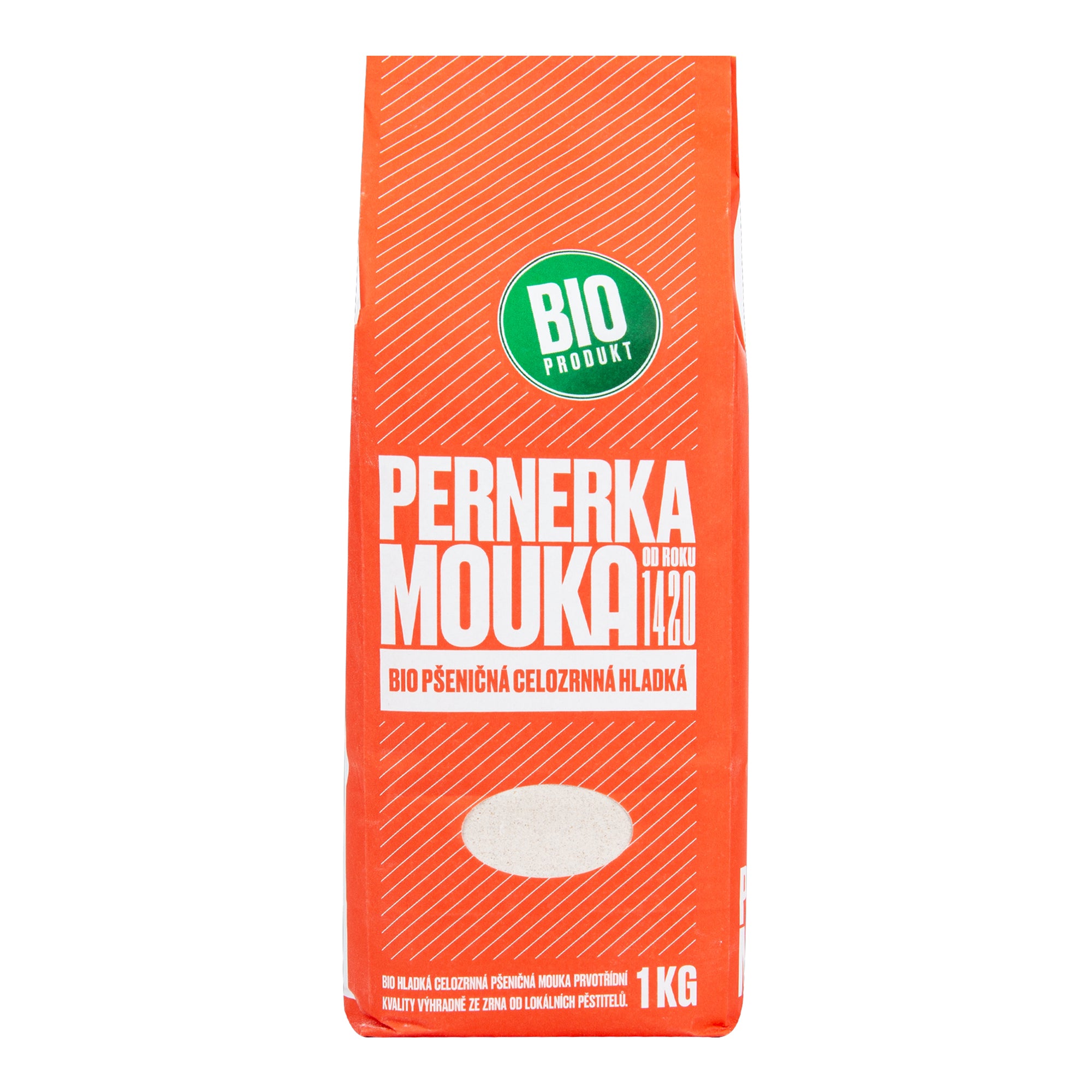 Mouka pšeničná celozrnná hladká 1 kg BIO   PERNERKA Pernerka