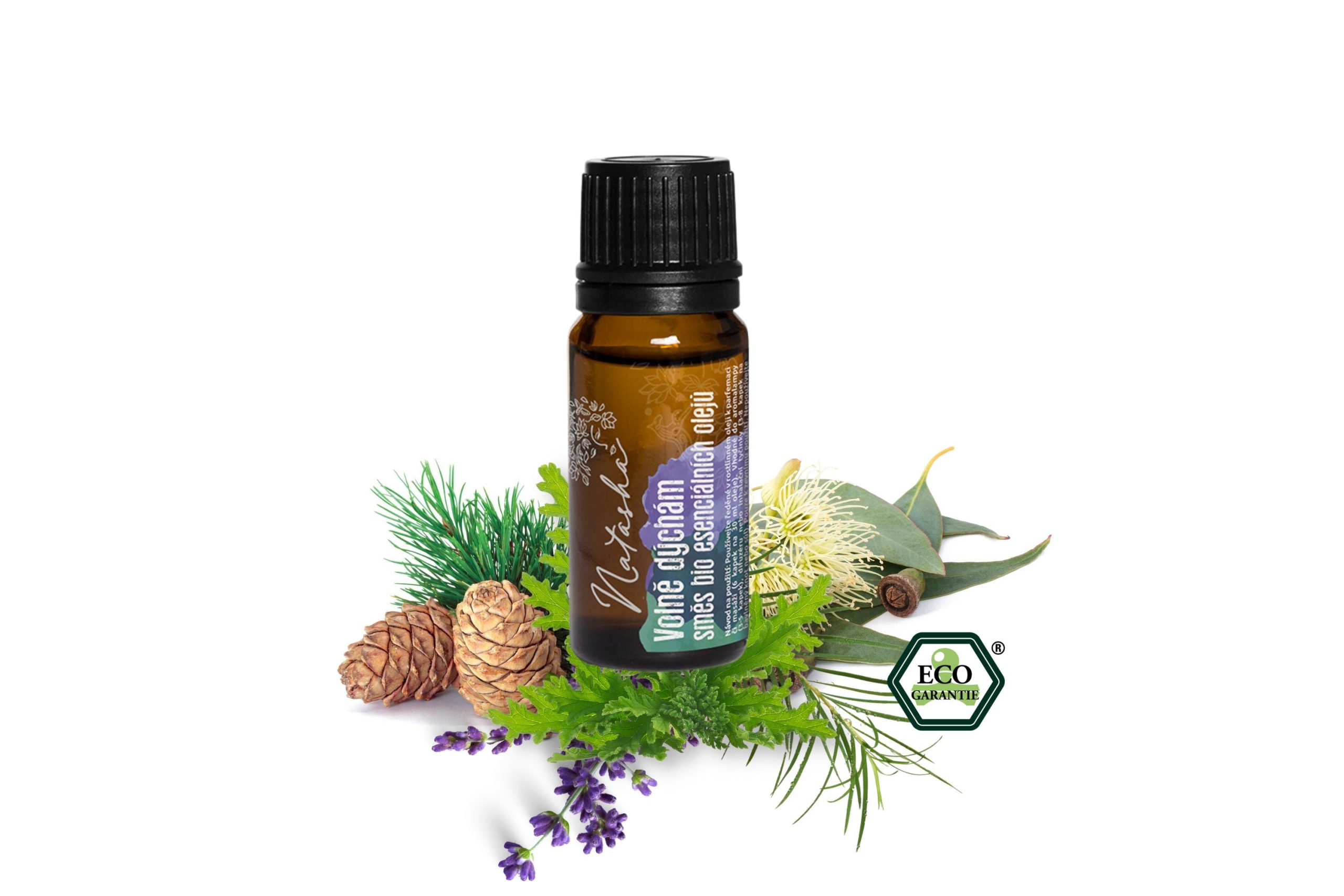 Natasha Směs esenciálních olejů (10 ml) - Volně dýchám - pomocník při ucpaném nosu Natasha