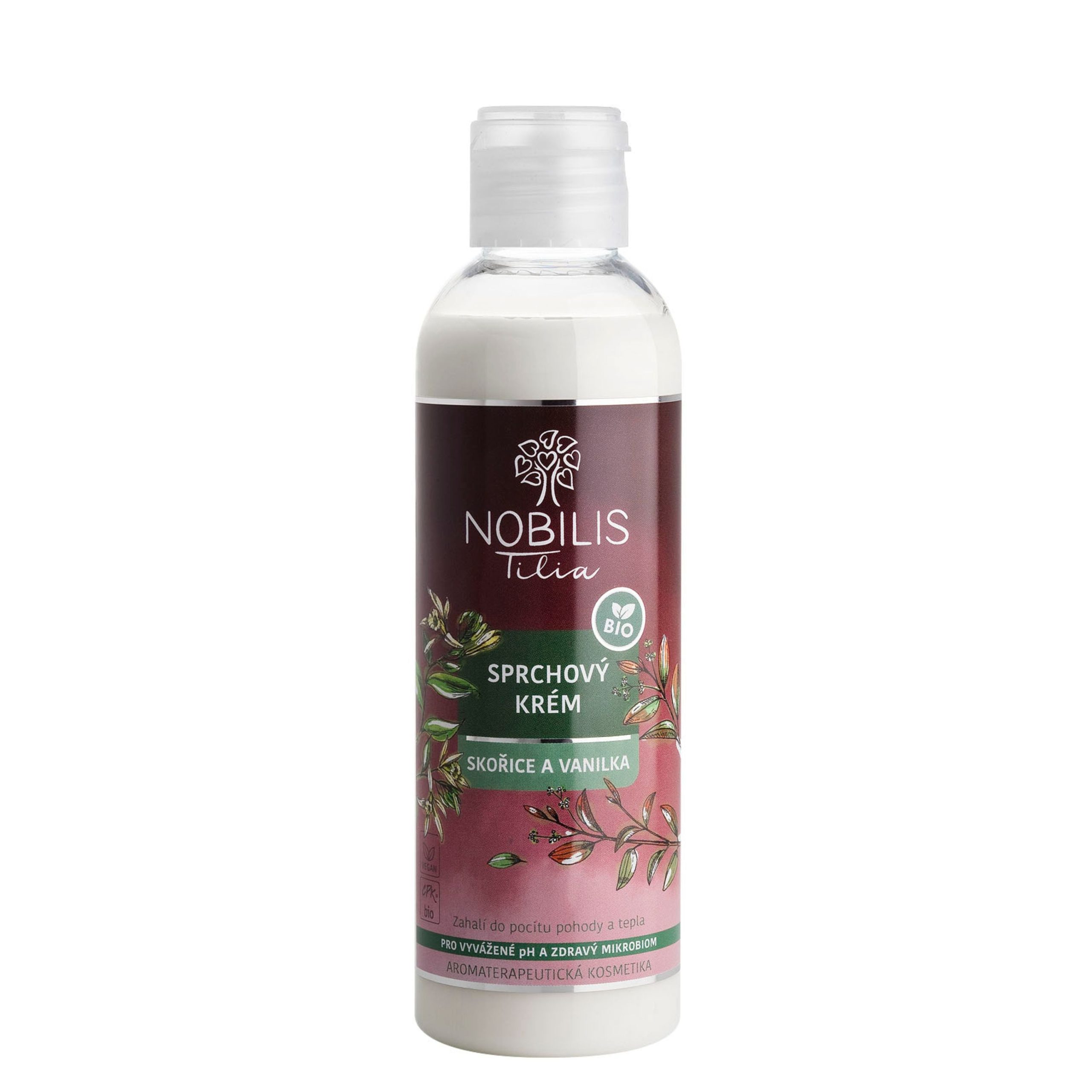 Nobilis Tilia Sprchový krém Skořice a vanilka (200 ml) - prohřeje vaši pokožku Nobilis Tilia