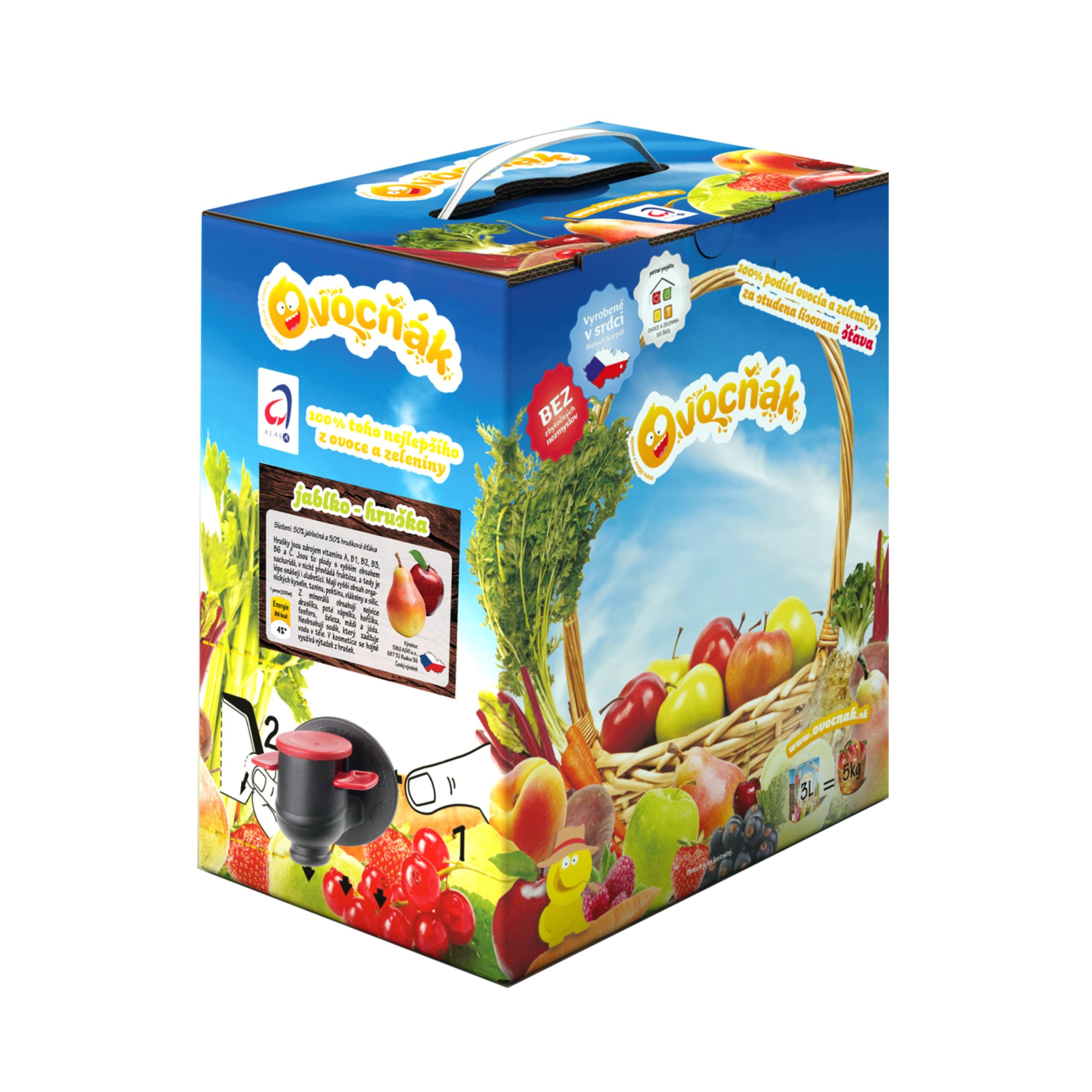 Ovocňák Mošt ovocný jalbko-hruška BiB (3 l) Ovocňák
