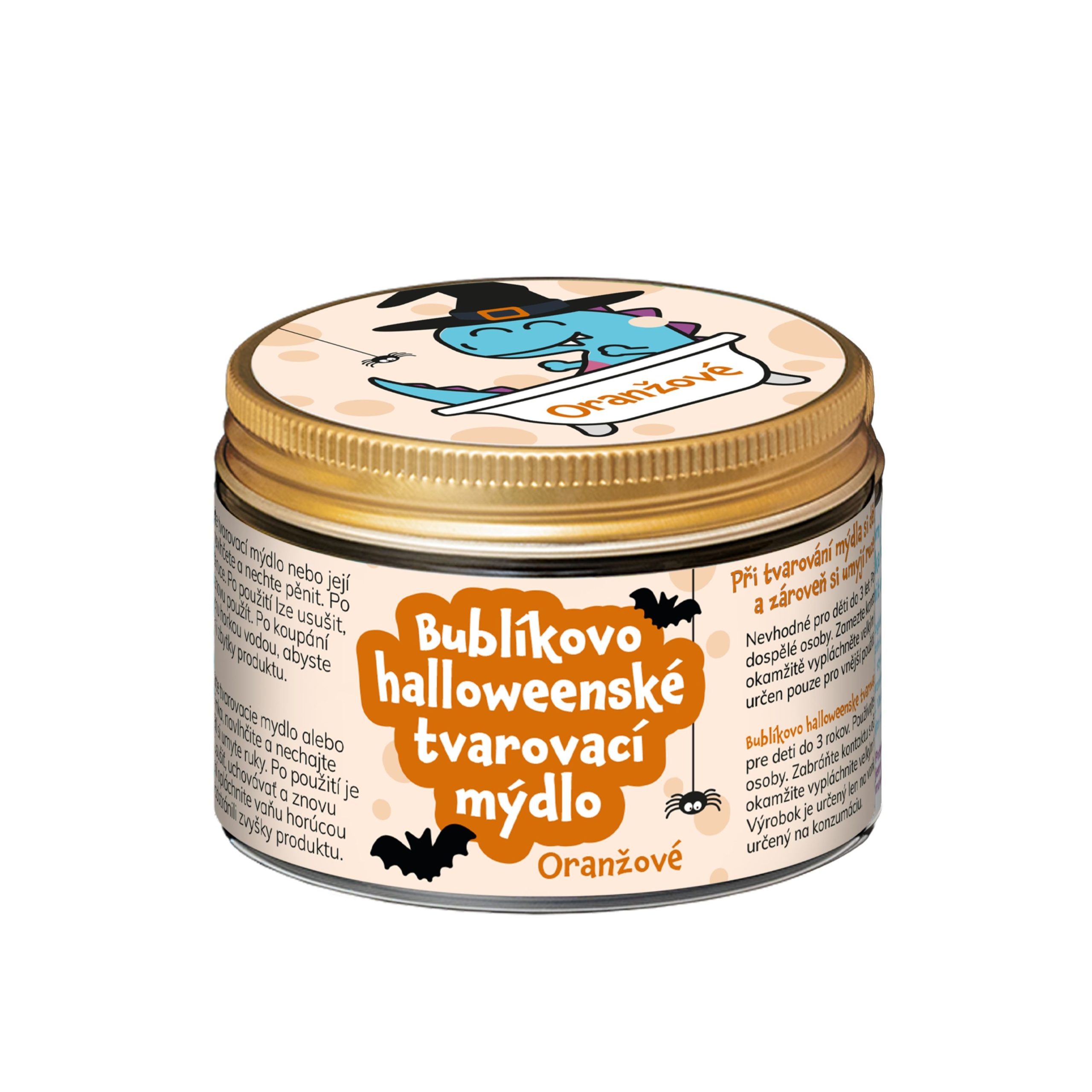 Pure Harmony Bublíkovo halloweenské tvarovací mýdlo - oranžové (100 g) - modelování vlastních tvarů Pure Harmony