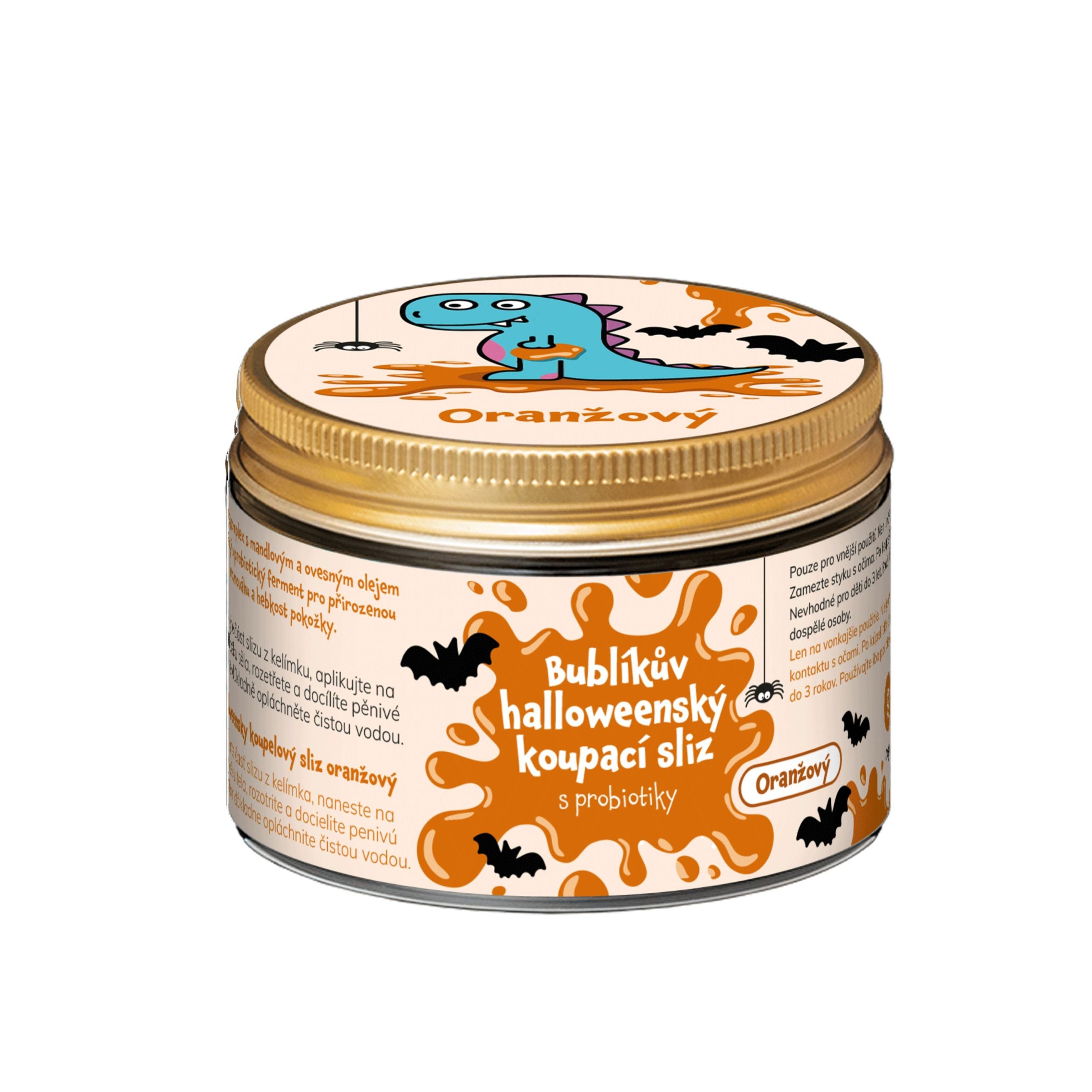 Pure Harmony Bublíkův halloweenský koupací sliz s probiotiky - oranžový (140 g) - mytí rukou a těla zábavnou formou Pure Harmony