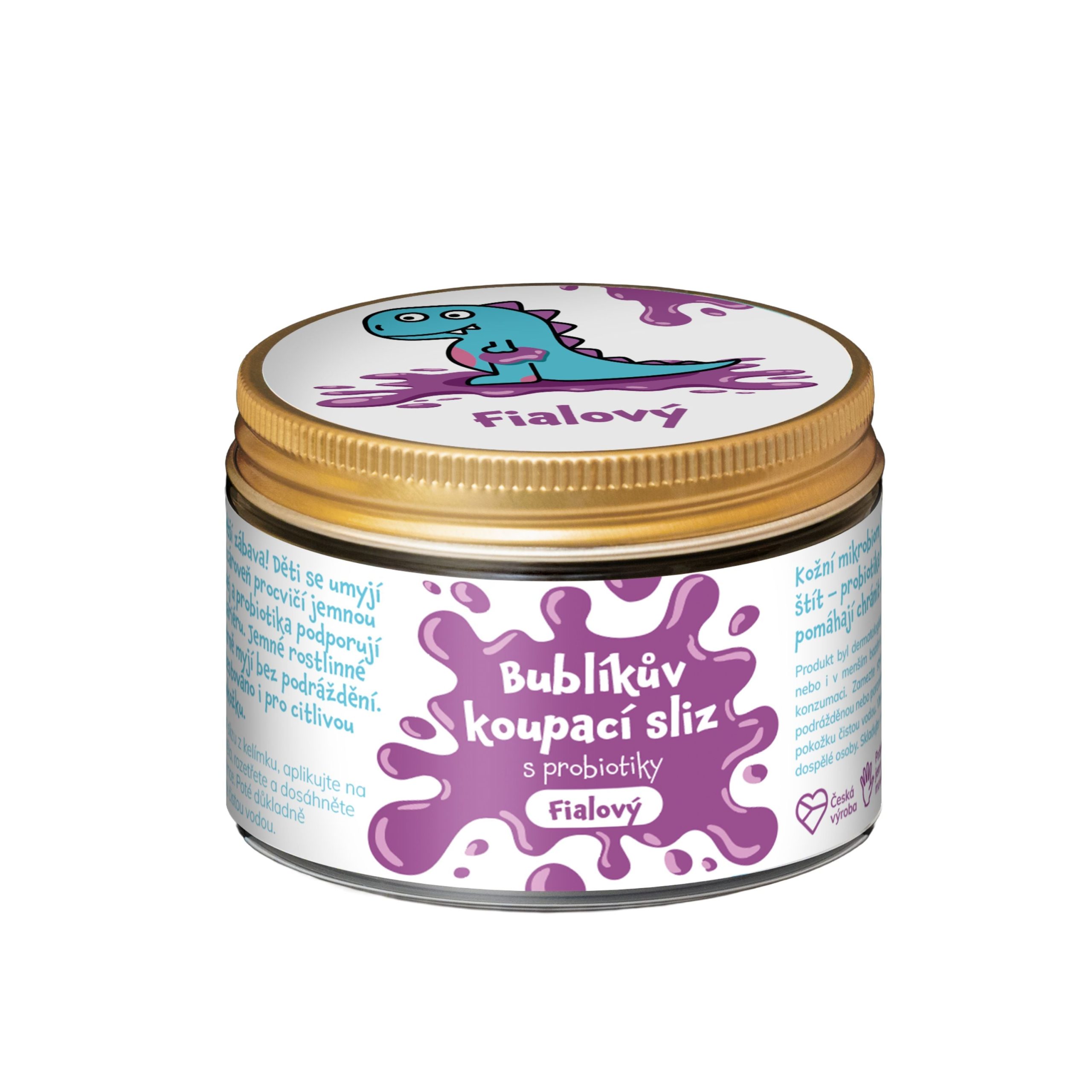 Pure Harmony Bublíkův koupací sliz s probiotiky - fialový (140 g) - mytí rukou a těla zábavnou formou Pure Harmony