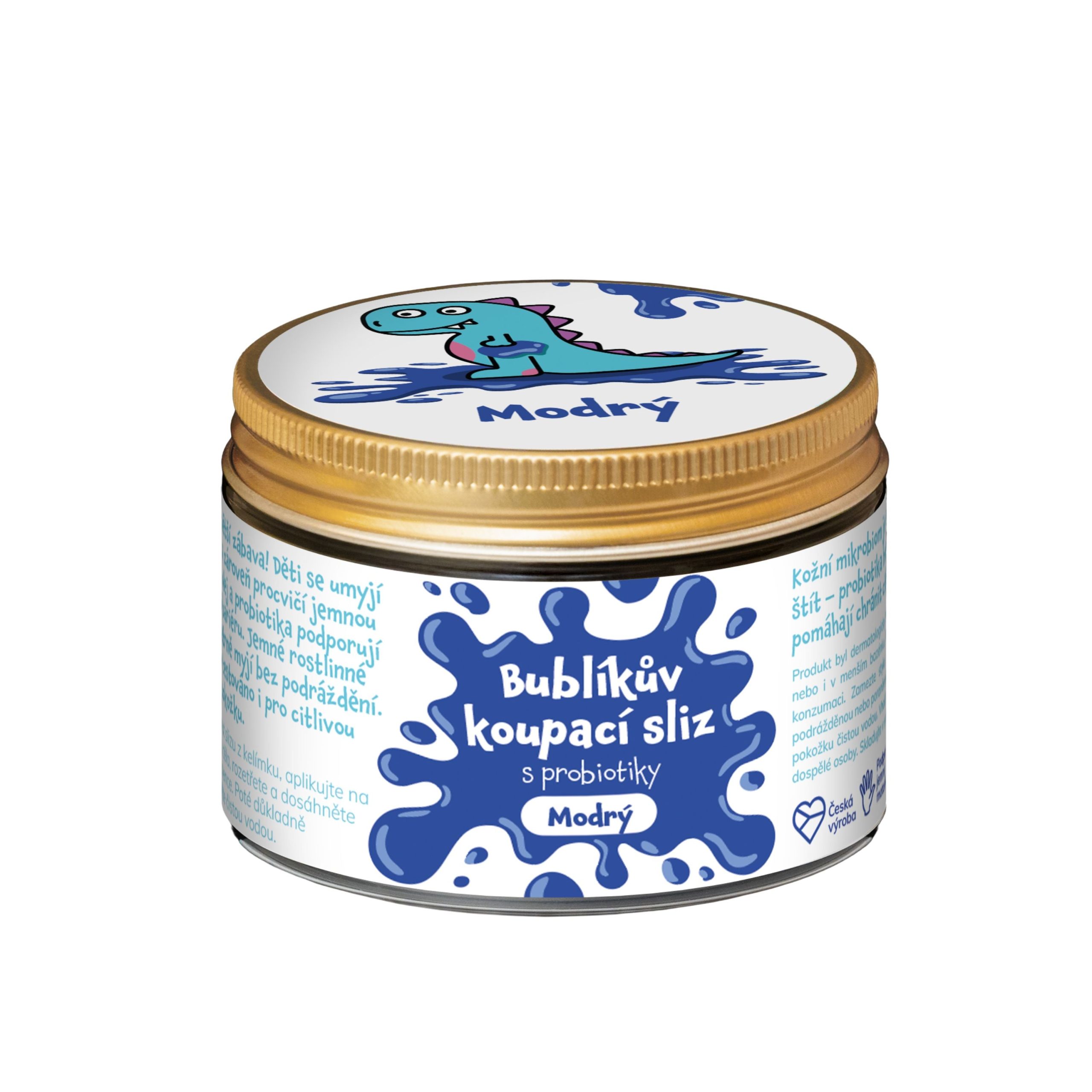 Pure Harmony Bublíkův koupací sliz s probiotiky - modrý (140 g) - mytí rukou a těla zábavnou formou Pure Harmony