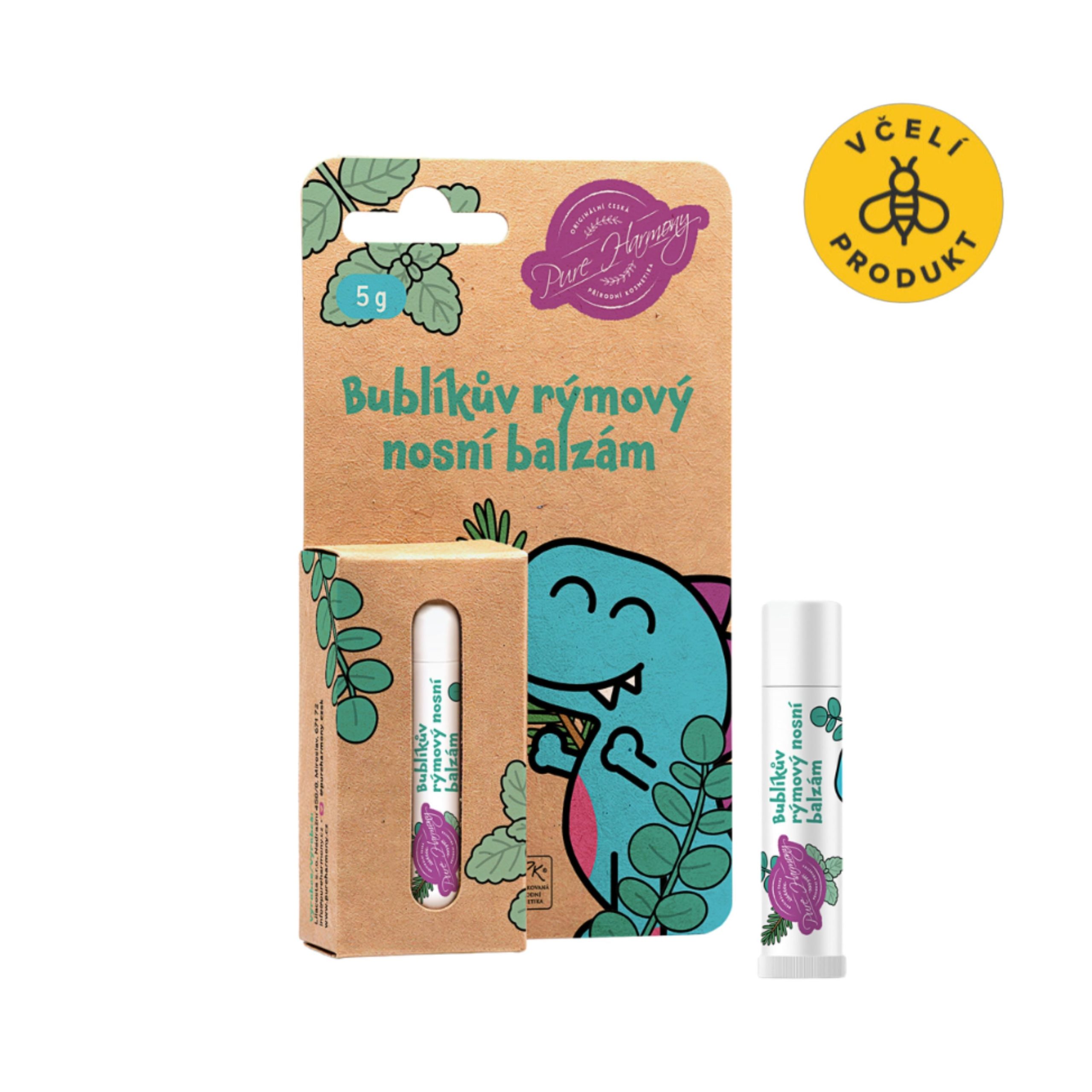 Pure Harmony Bublíkův rýmový nosní balzám (5 g) - navozuje příjemný pocit při dýchání Pure Harmony