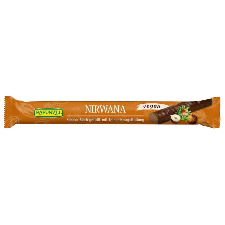 Rapunzel Čokoládová tyčinka Nirwana Vegan s nugátem BIO (22 g) - dokonale krémová i bez mléka v tyčince Rapunzel