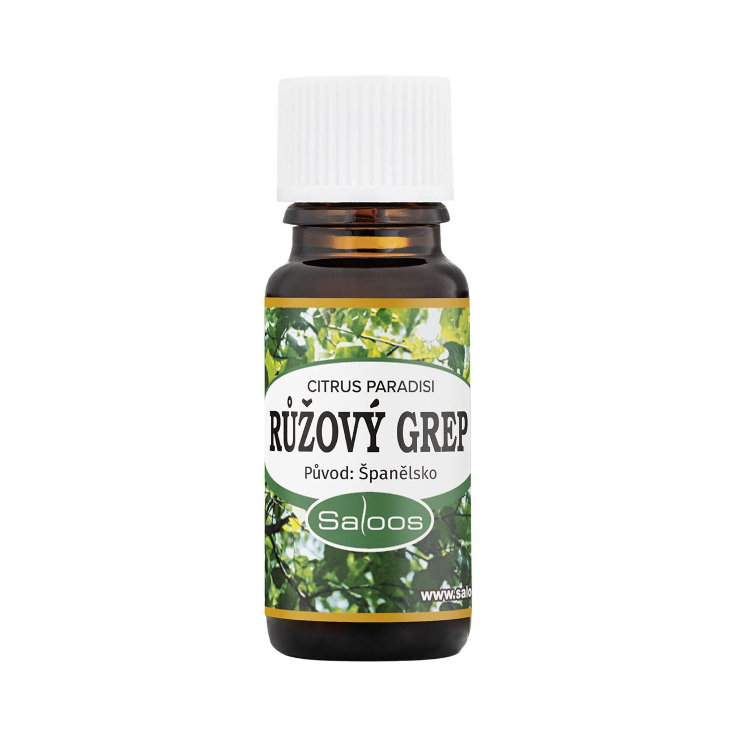 Saloos Esenciální olej Růžový grep (10 ml) - povzbuzuje a osvěžuje Saloos