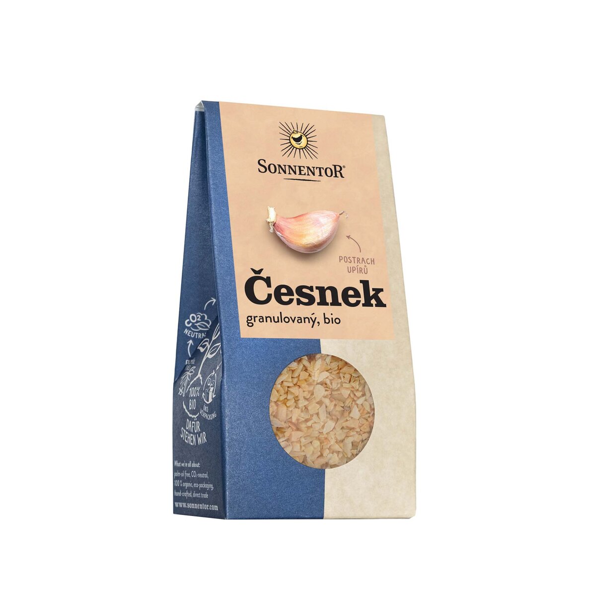 Sonnentor Česnek granulovaný BIO (40 g) - univerzální pomocník do kuchyně Sonnentor