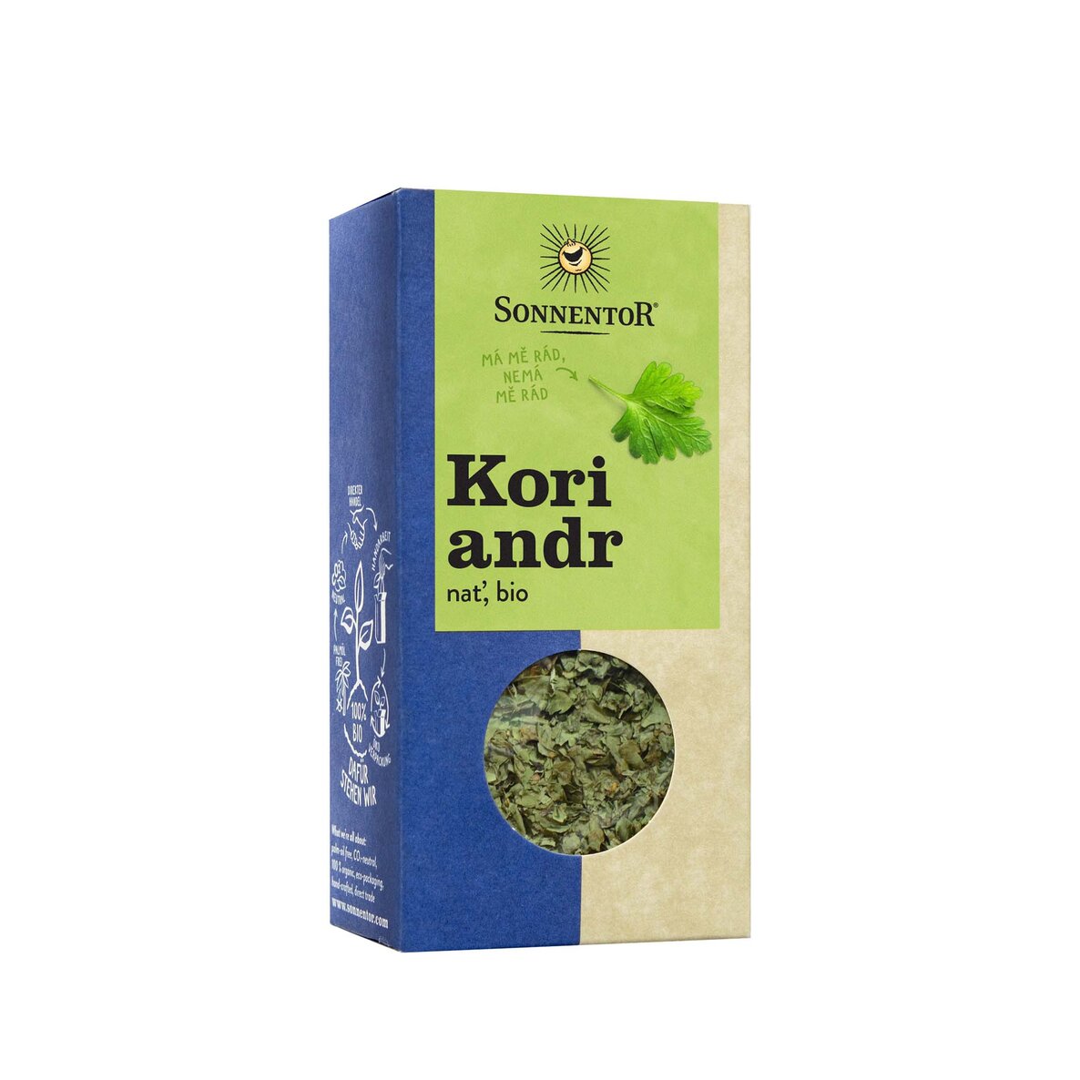 Sonnentor Koriandr BIO - nať (15 g) - oblíbená bylinka asijské kuchyně Sonnentor