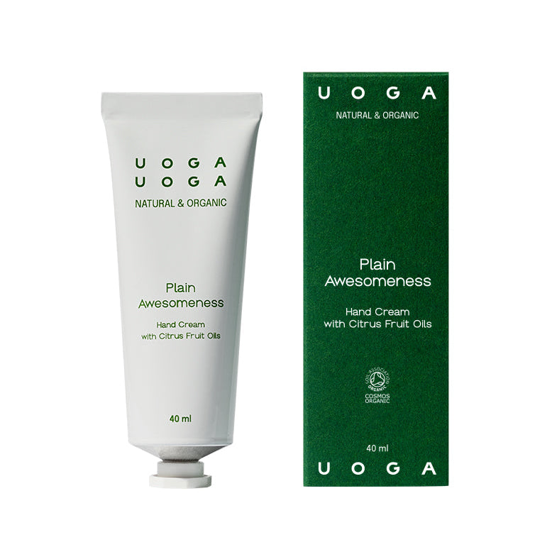 Uoga Uoga Hydratační krém na ruce Plain Awesomeness BIO (40 ml) - se svěží citrusovou vůní Uoga Uoga