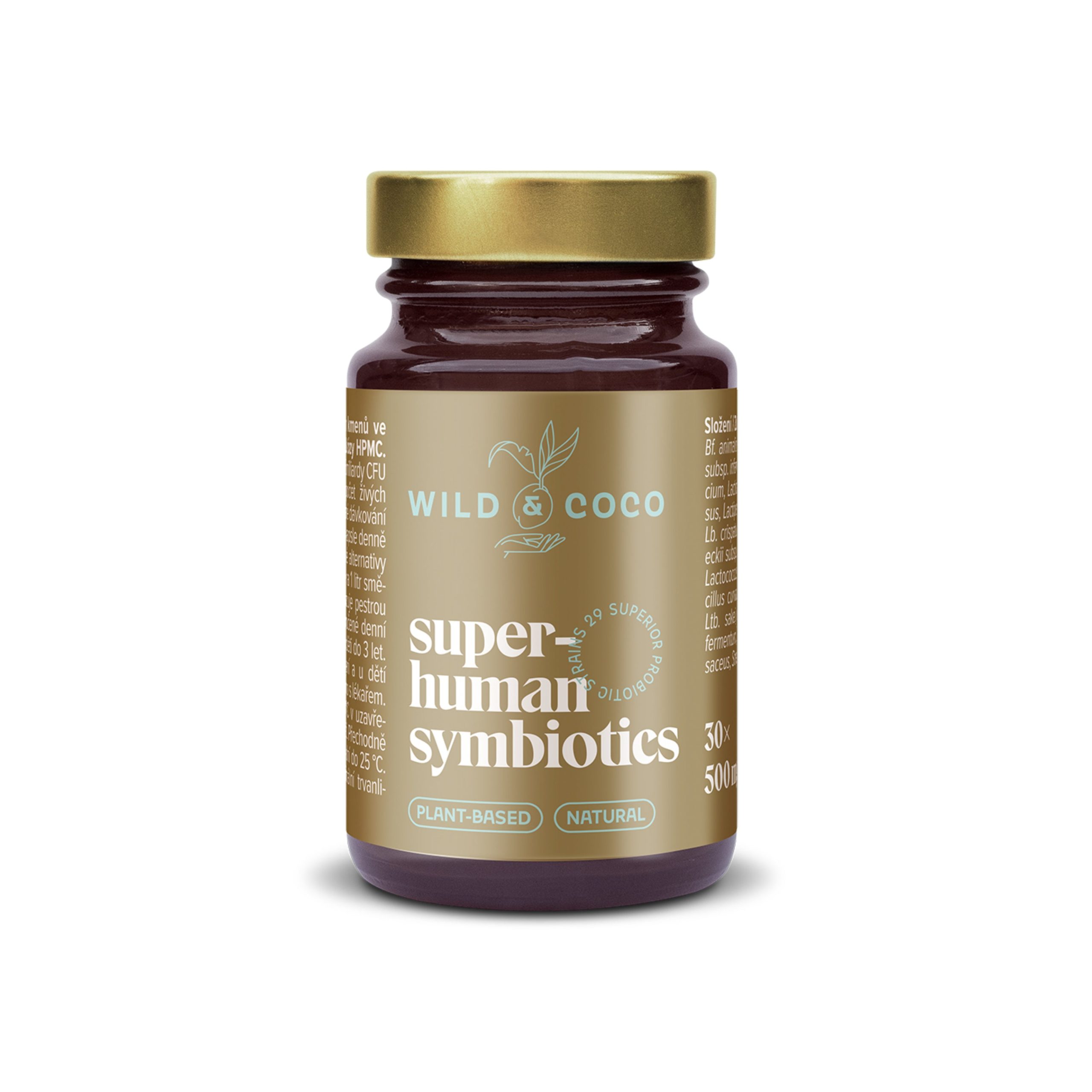 Wild & Coco Probiotika Superhuman Symbiotics 2.0 (30 kapslí) - s quercetinem Wild & Coco