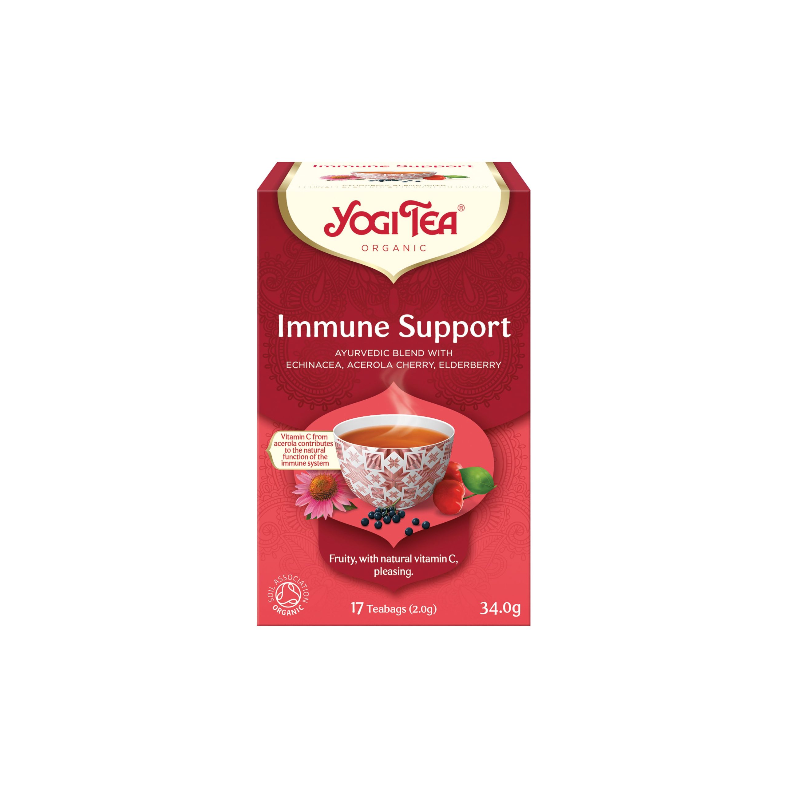 Yogi Čaj Podpora imunity BIO - nálev. sáčky (17 x 2 g) - na posílení obranyschopnosti Yogi