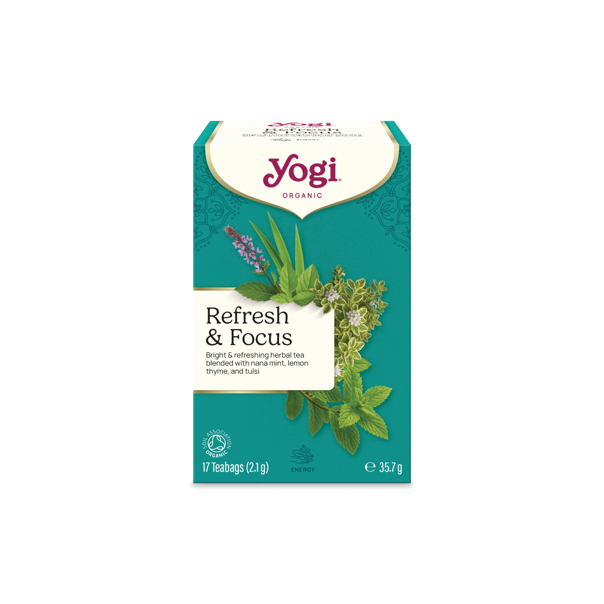 Yogi Čaj bylinný Refresh & Focus BIO - nálev. sáčky (17 x 2
