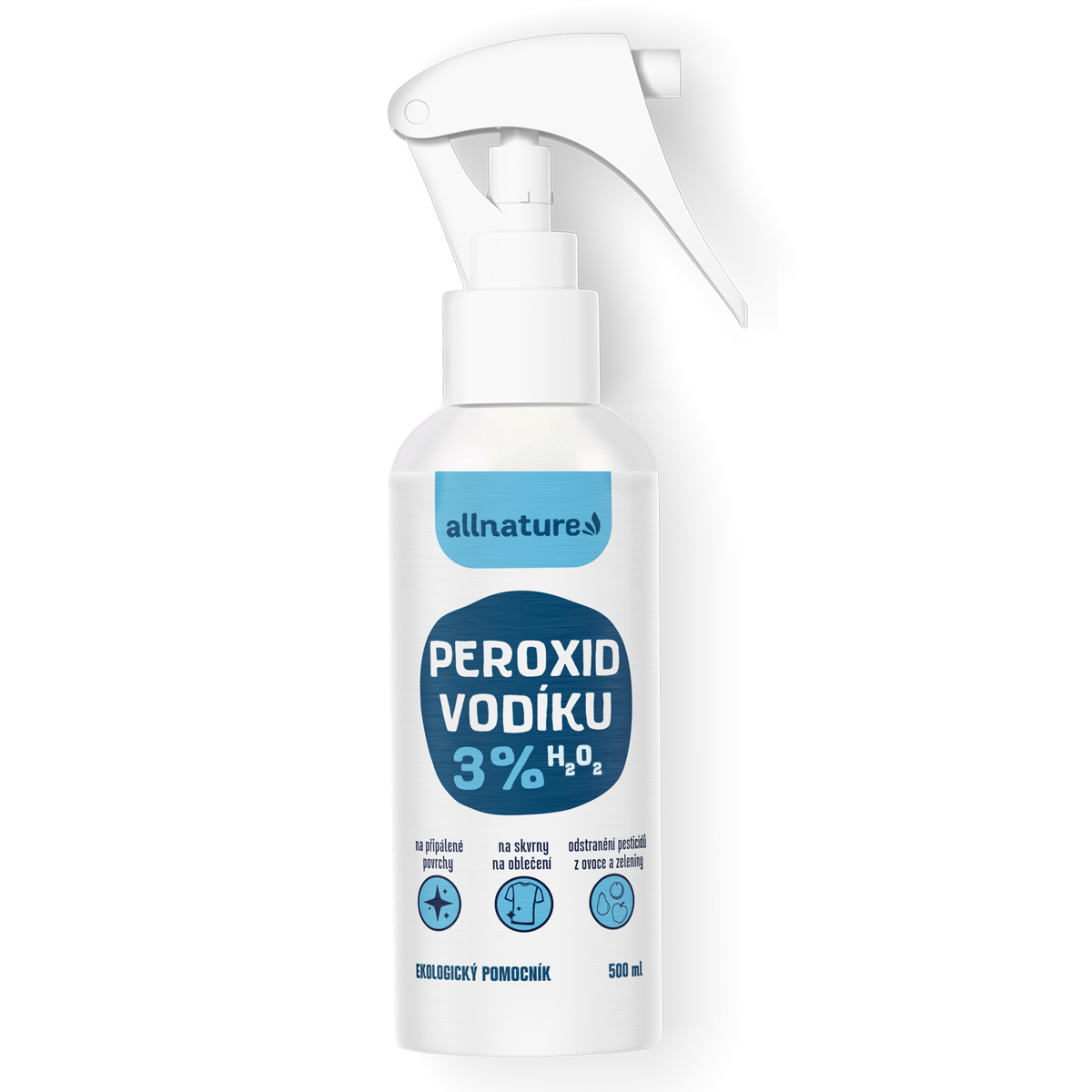 Allnature Peroxid vodíku 3% - 500 ml - univerzální pomocník do domácnosti Allnature