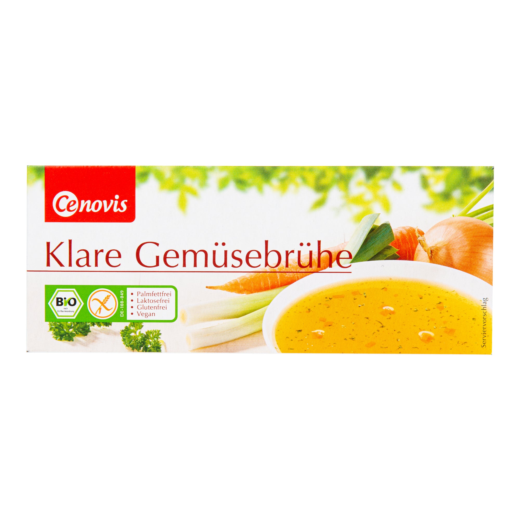 Bujon zeleninový kostky bezlepkový 126 g BIO   CENOVIS - jedna kostka na zhruba půl litru vývaru CENOVIS