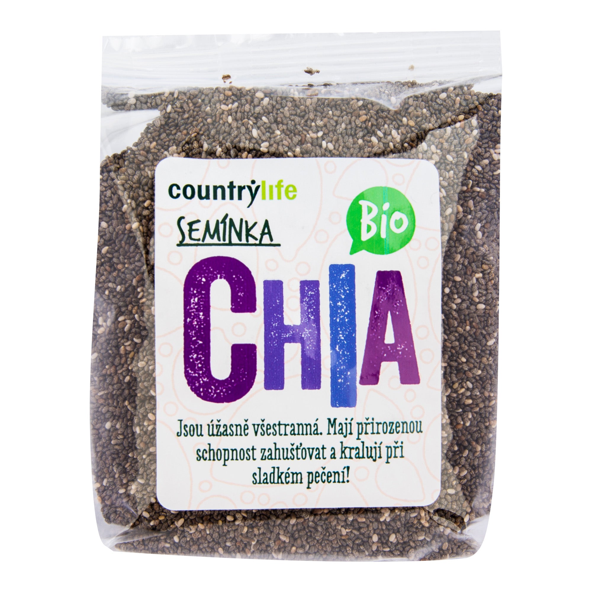Country Life Chia semínka BIO (300 g) - na zahuštění