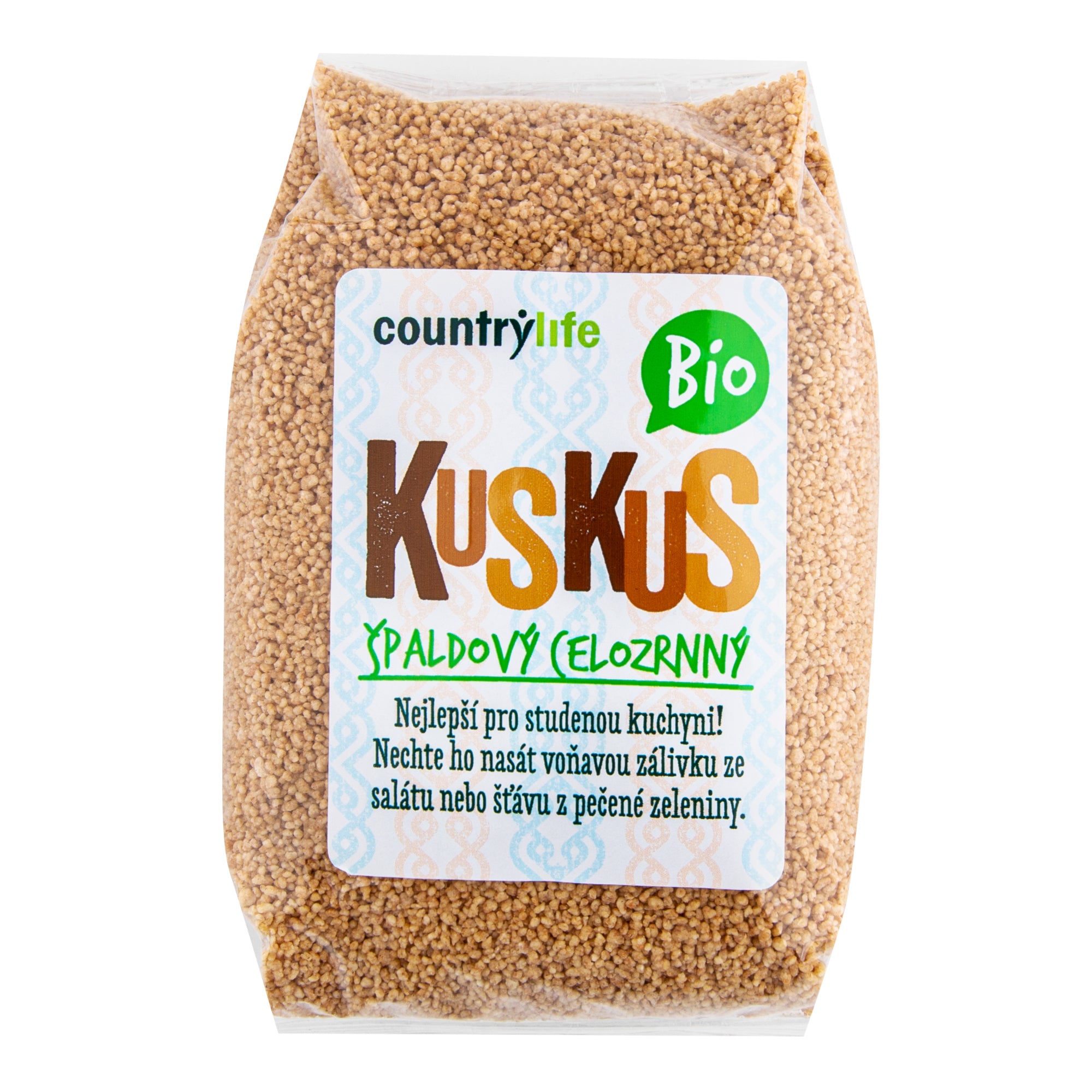 Country Life Kuskus špaldový celozrnný BIO (500 g) - ideální do studené kuchyně a salátů Country Life