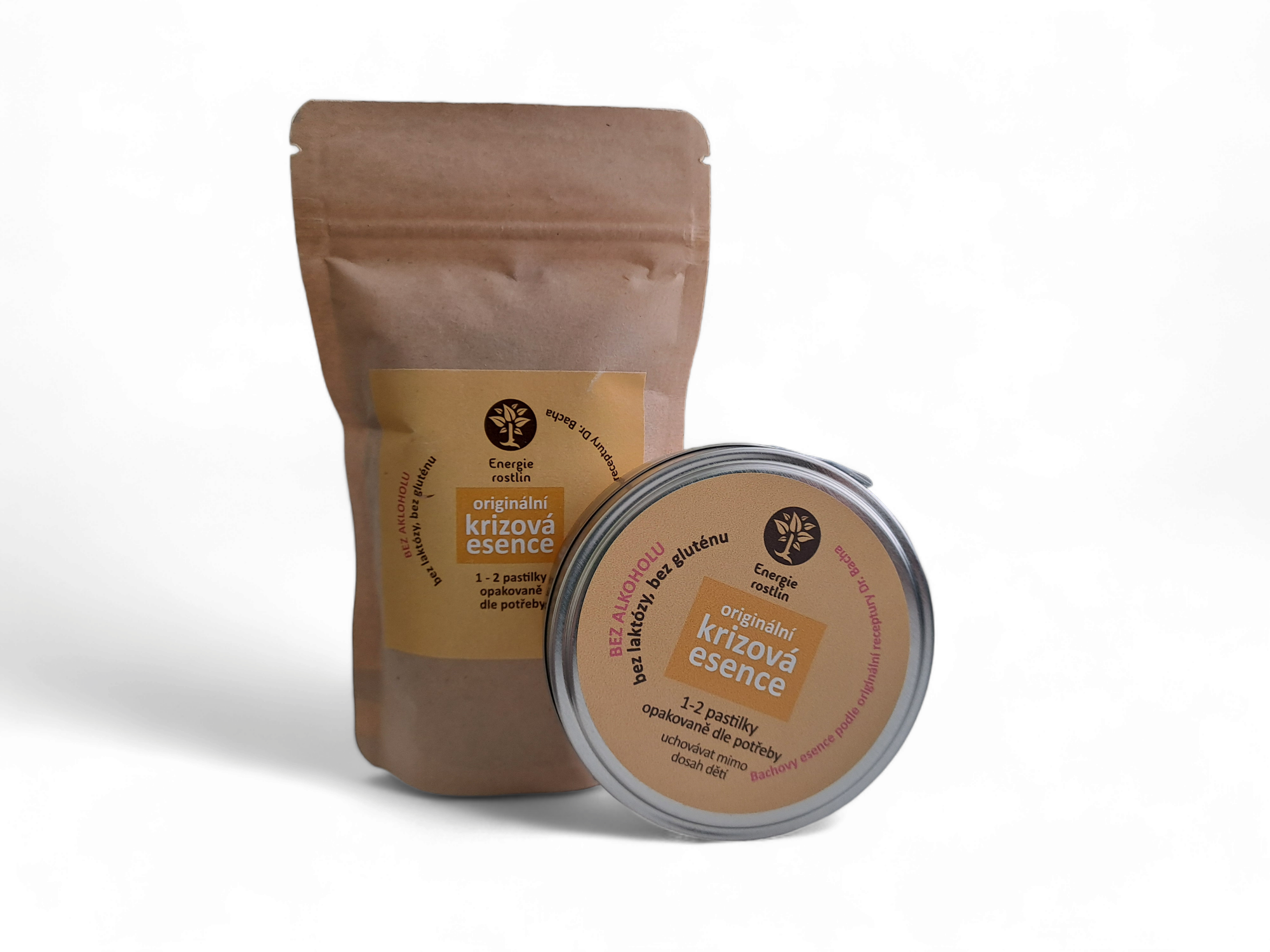 Energie rostlin Bachovy esence Krizová esence - pastilky + náhr. náplň (50 g + 100 g) - pro harmonizaci organismu Energie rostlin