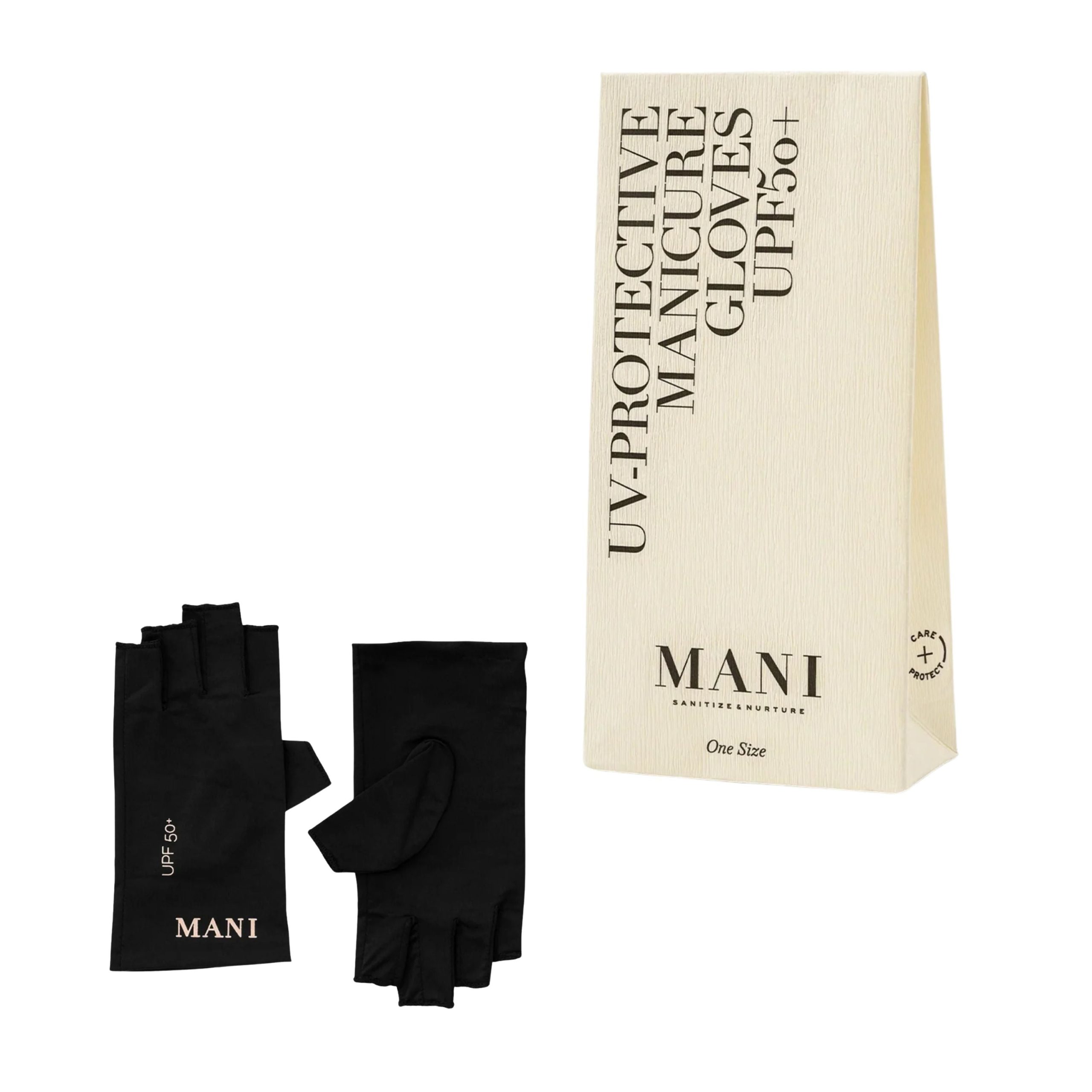 MANI Ochranné rukavice UPF50+ na UV / LED lampu na nehty - blokují uv záření MANI