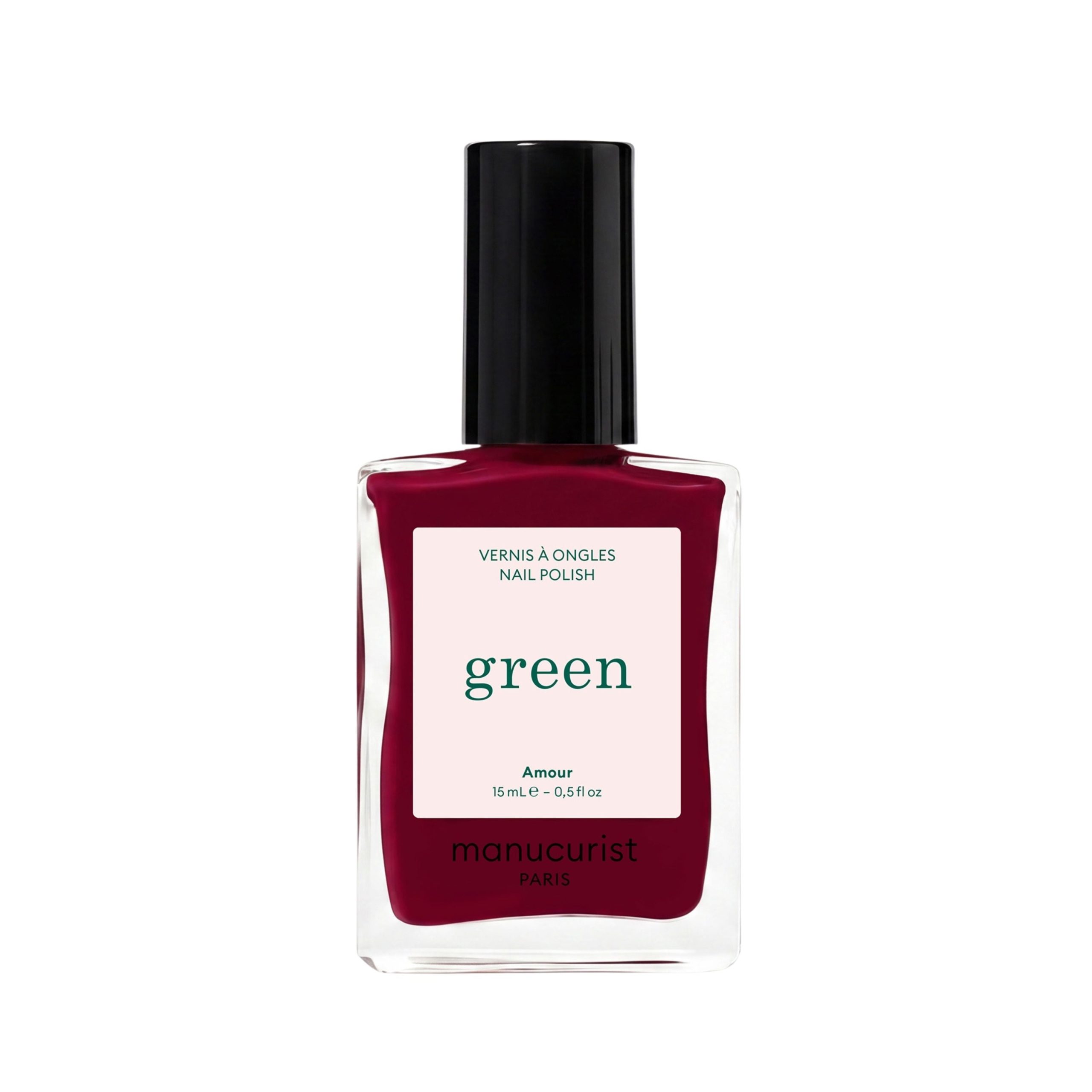 Manucurist Green schnoucí lak na nehty - Amour (15 ml) - trendy sytý odstín nejen na vánoce MANUCURIST