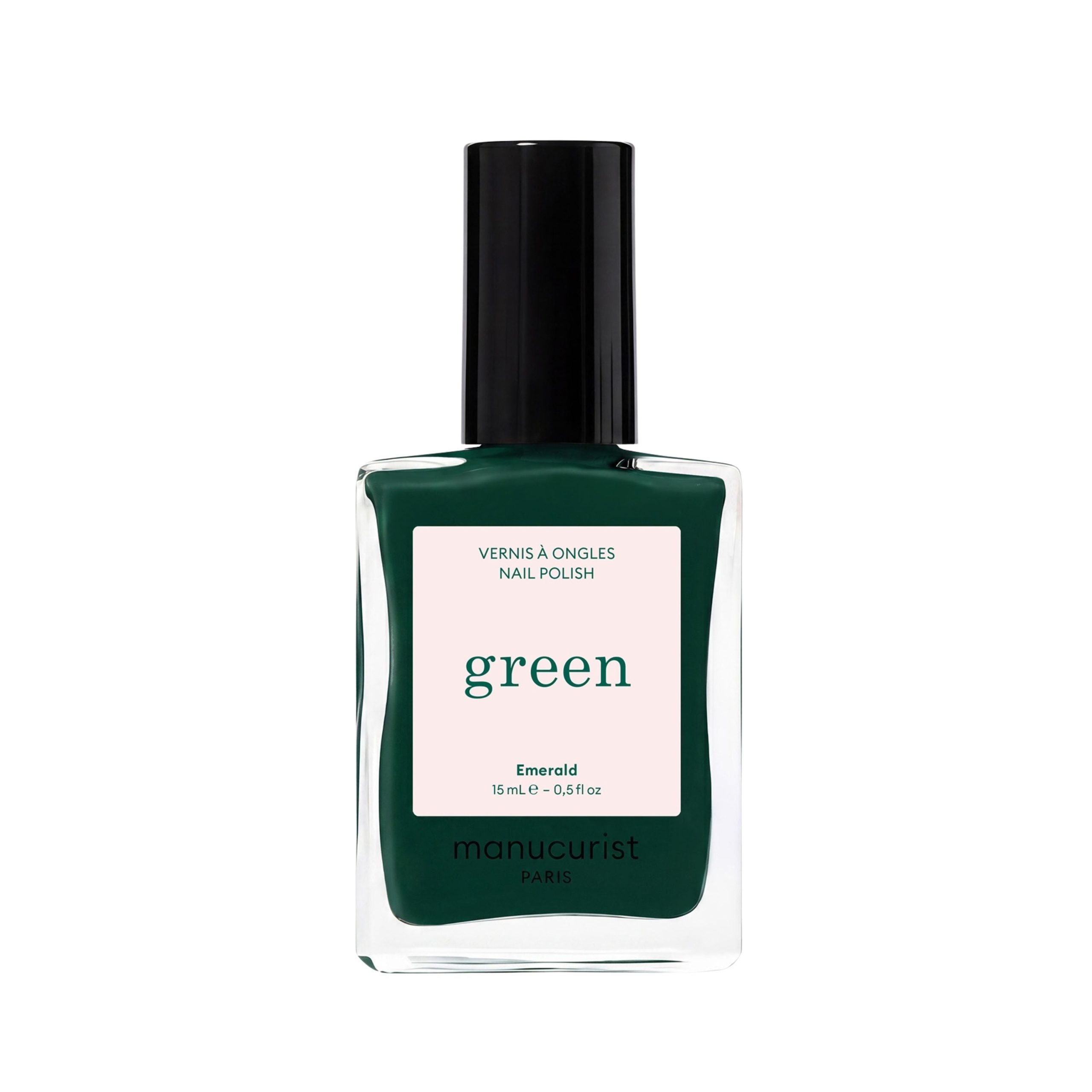 Manucurist Green schnoucí lak na nehty - Emerald (15 ml) - trendy sytý odstín nejen na vánoce MANUCURIST
