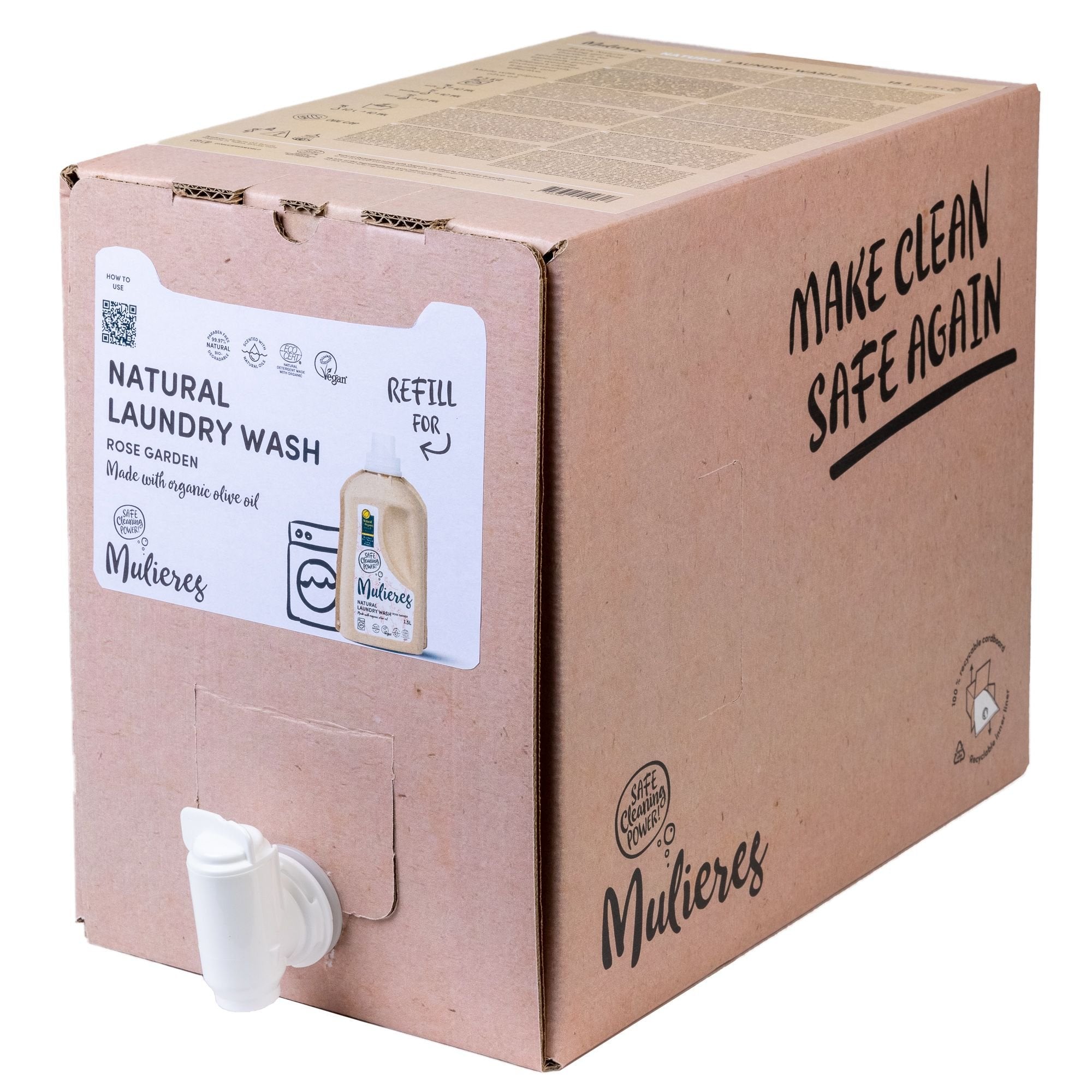 Mulieres Koncentrovaný prací gel - růžová zahrada - 15 l - oceněný na natural & organic awards 2016 Mulieres