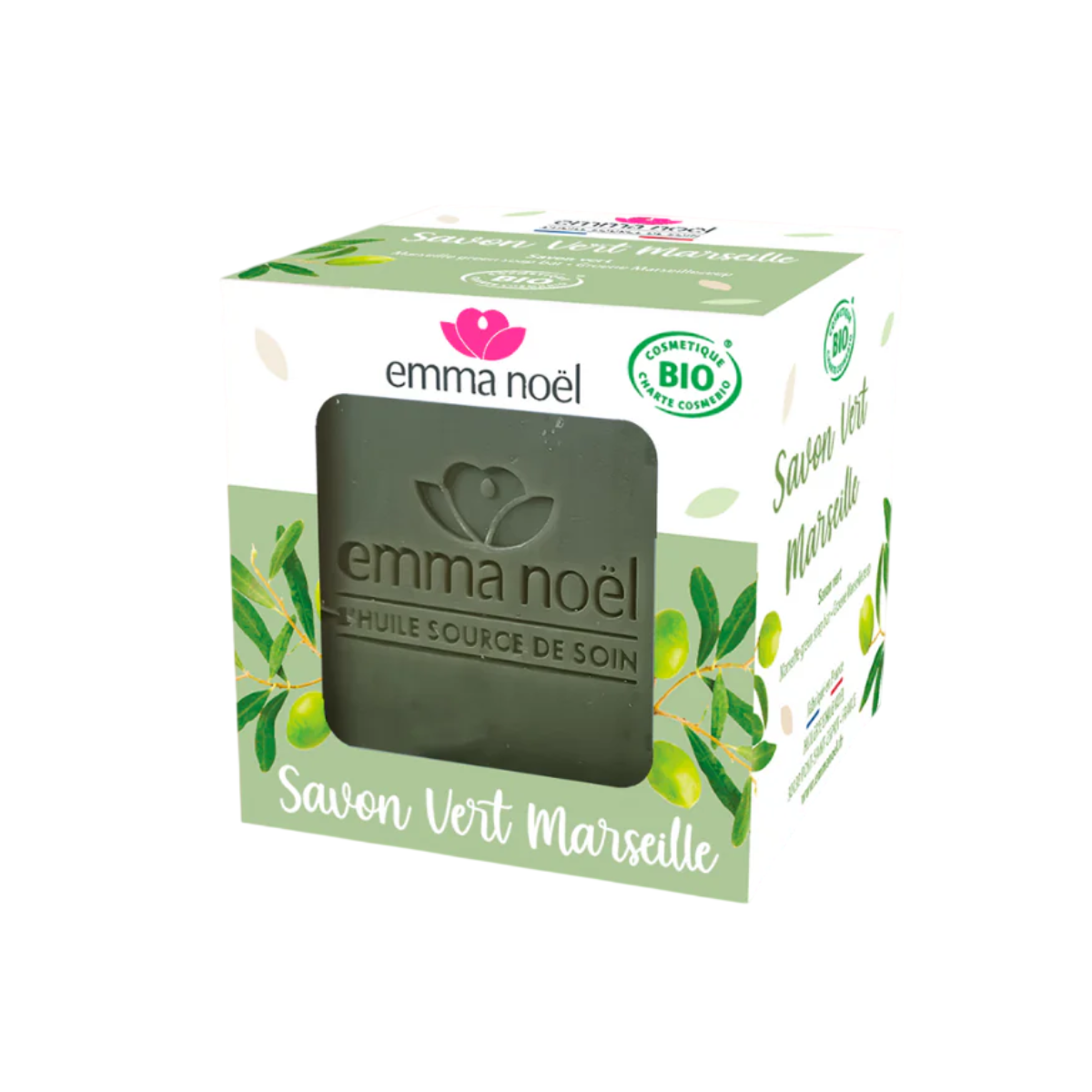 Mýdlo Marseille zelené 300 g   EMMA NOËL - na ruce i do sprchy
