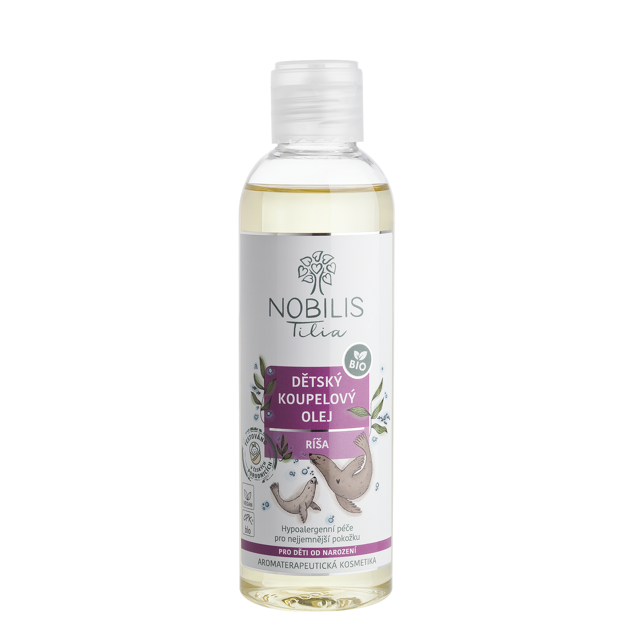 Nobilis Tilia Dětský koupelový olej Ríša BIO (200 ml) - vhodný od narození Nobilis Tilia
