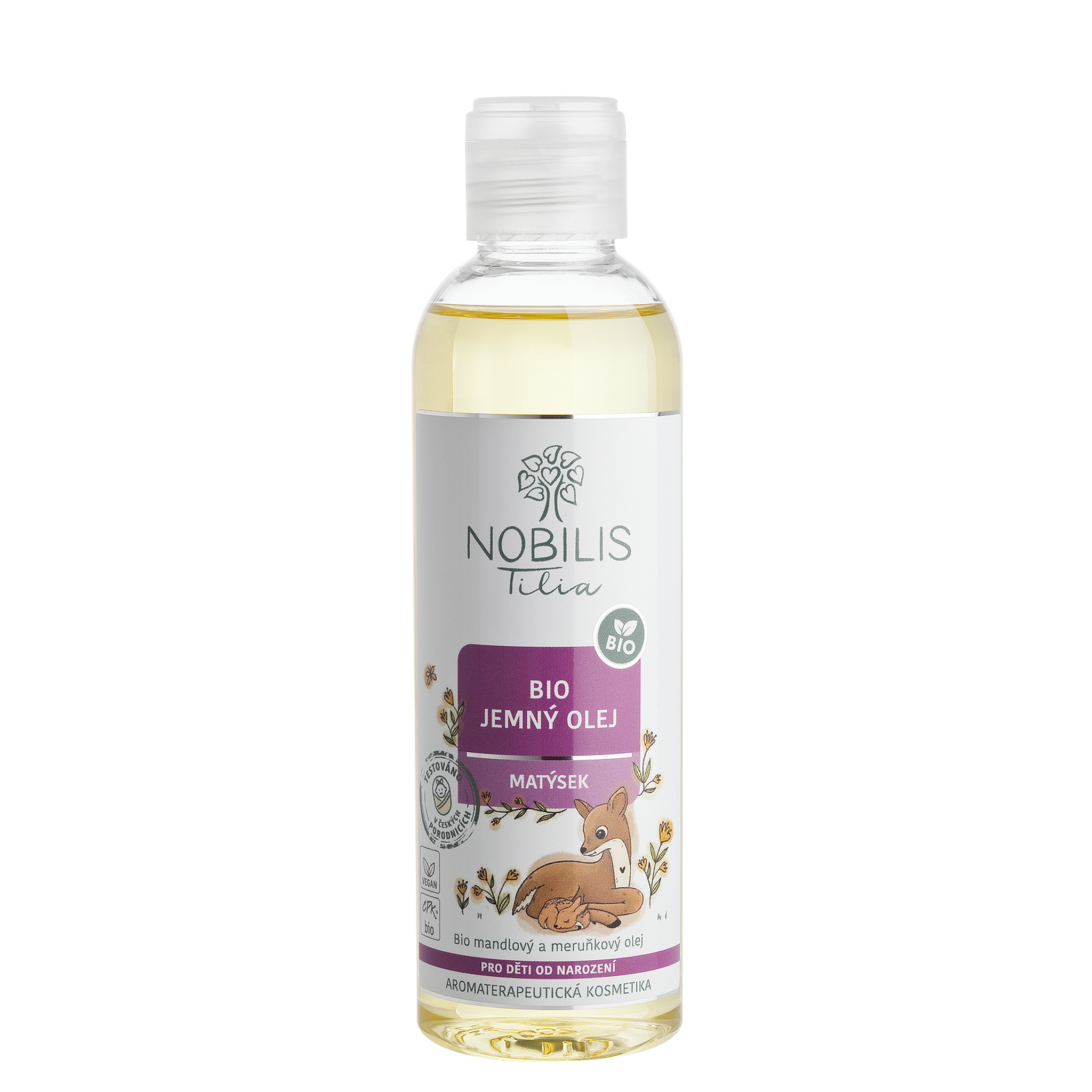 Nobilis Tilia Jemný olej Matýsek BIO (200 ml) - pro extra citlivou pokožku miminek Nobilis Tilia