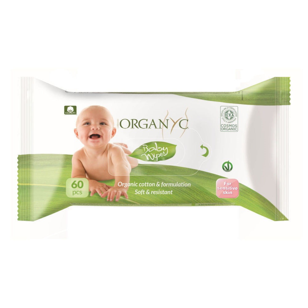Organyc Dětské vlhčené hygienické ubrousky BIO (60 ks) Organyc